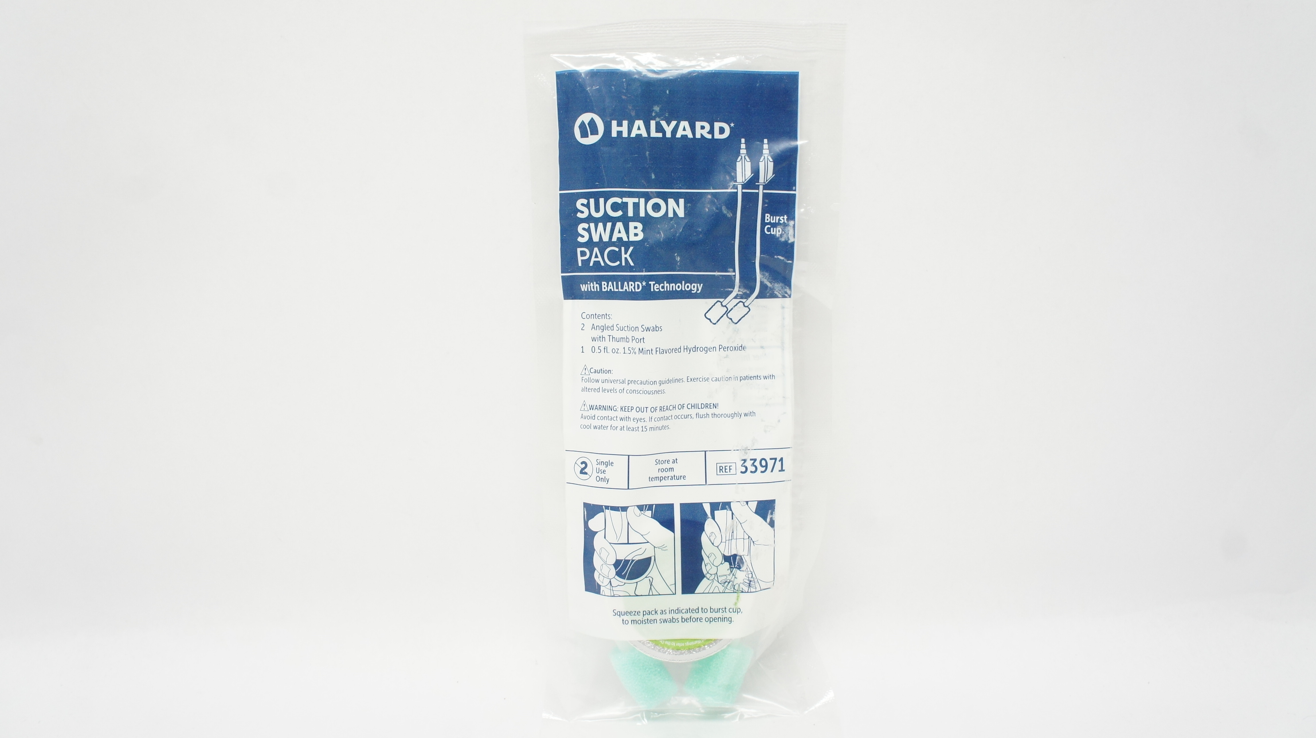 Halyard 33971 Suction Swab Pack With Ballard Technology (x)