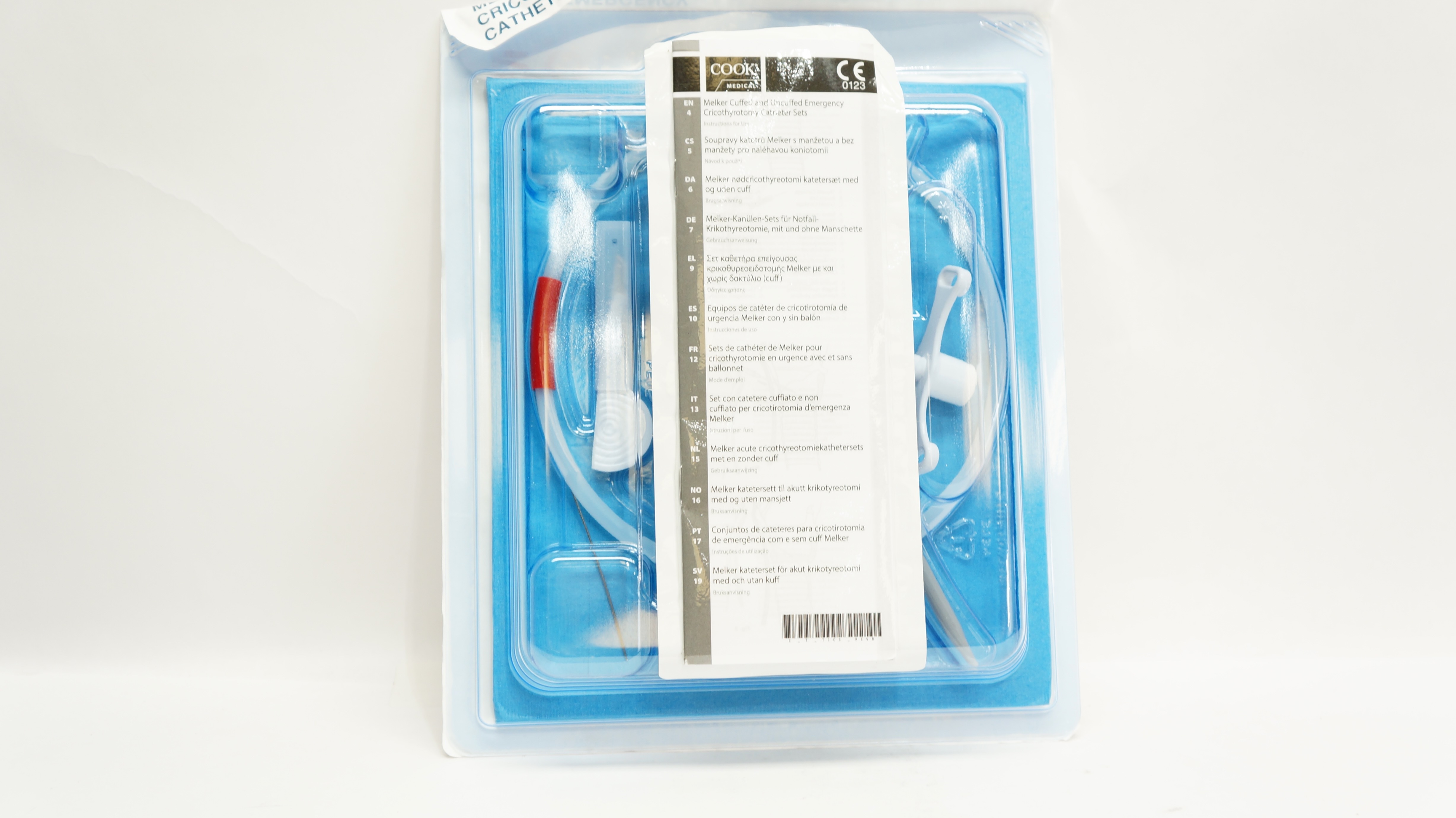 Cook Medical G04652 Melker Emergency Cricothyrotomy Cath. Set 6mm ID