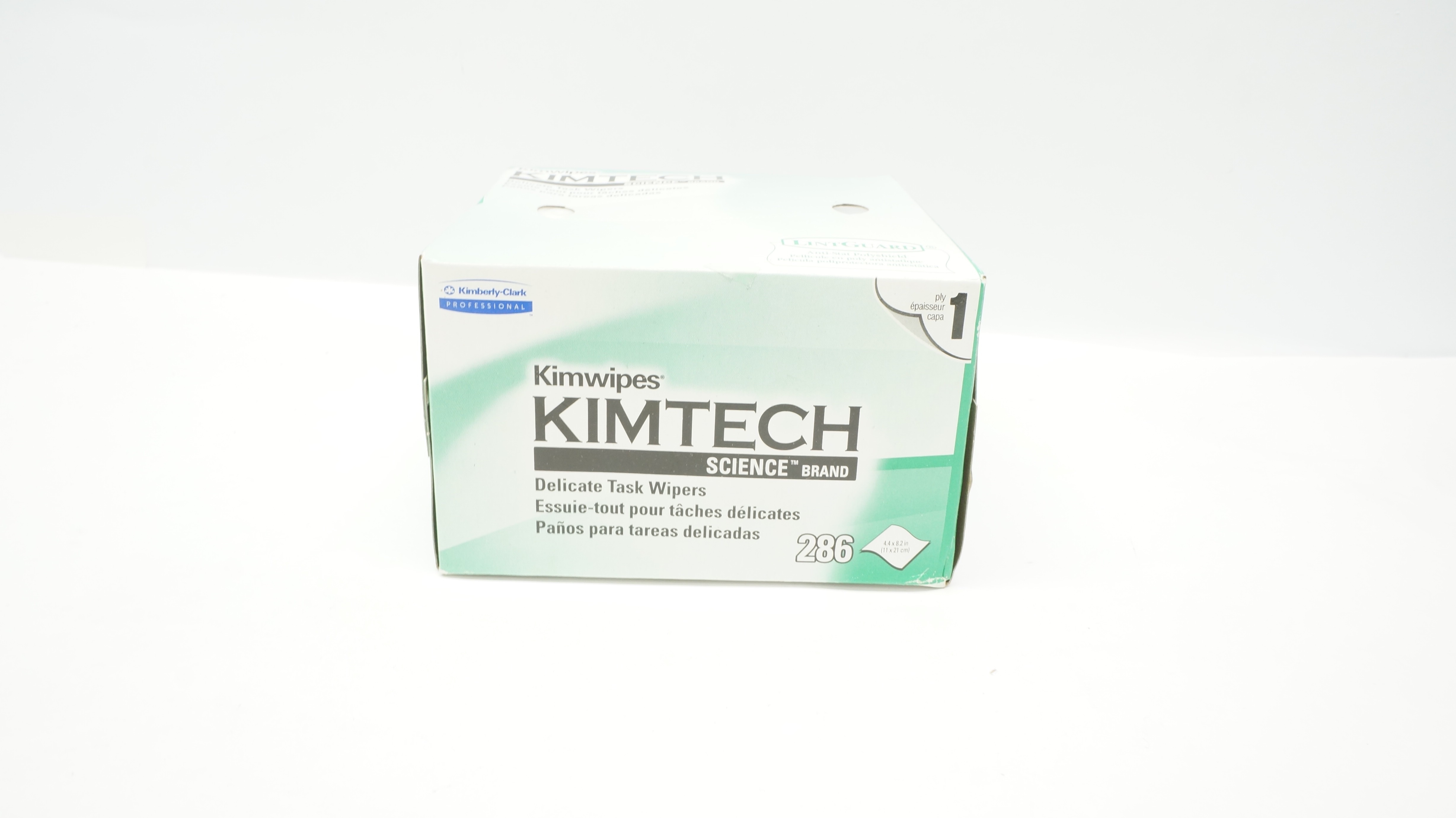 Kimberly-Clark Kimwipes Kimtech Delicate Task Wipes 4.4 x 8.2inch - Box of 286
