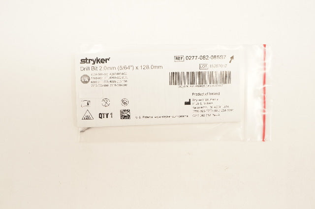 Stryker 0277-082-085S7 Drill Bit 2.0mm x 128.0mm