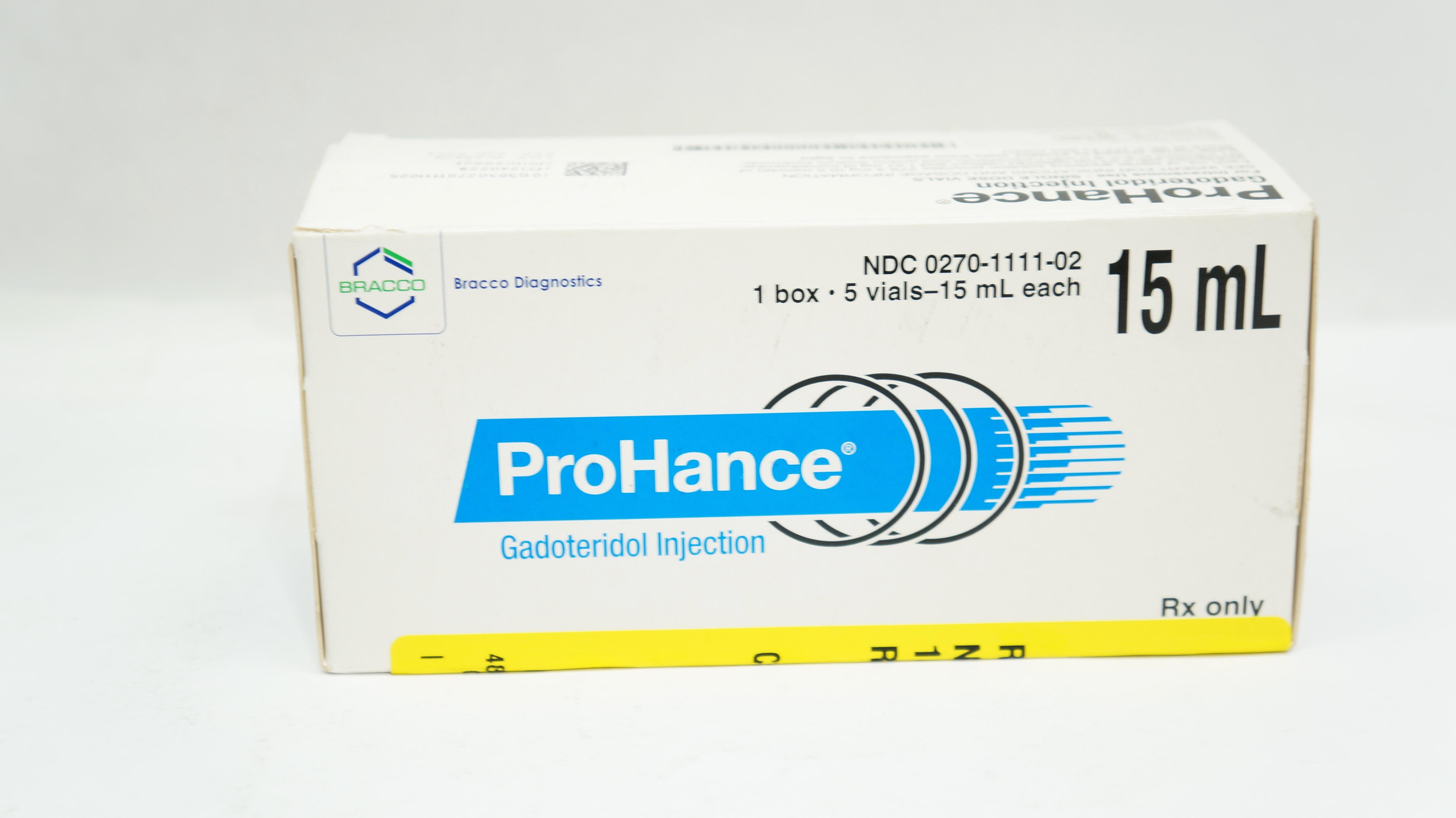 Bracco Diagnostics ProHance Gadoteridol Injection 15mL - Box of 5