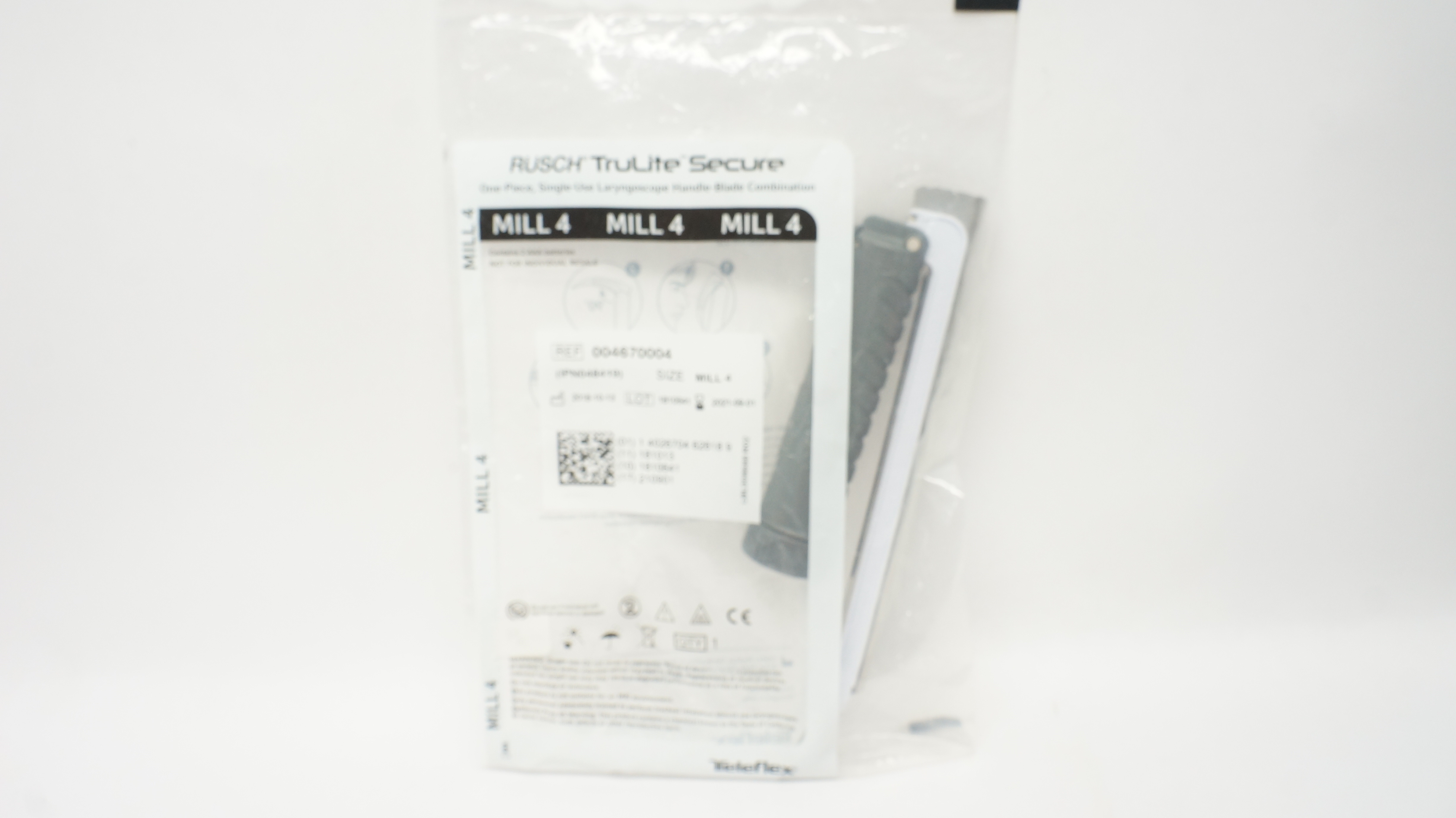 Teleflex 004670004 Rusch TruLite Laryngoscope Handle-Blade Combination Mill4 (x)
