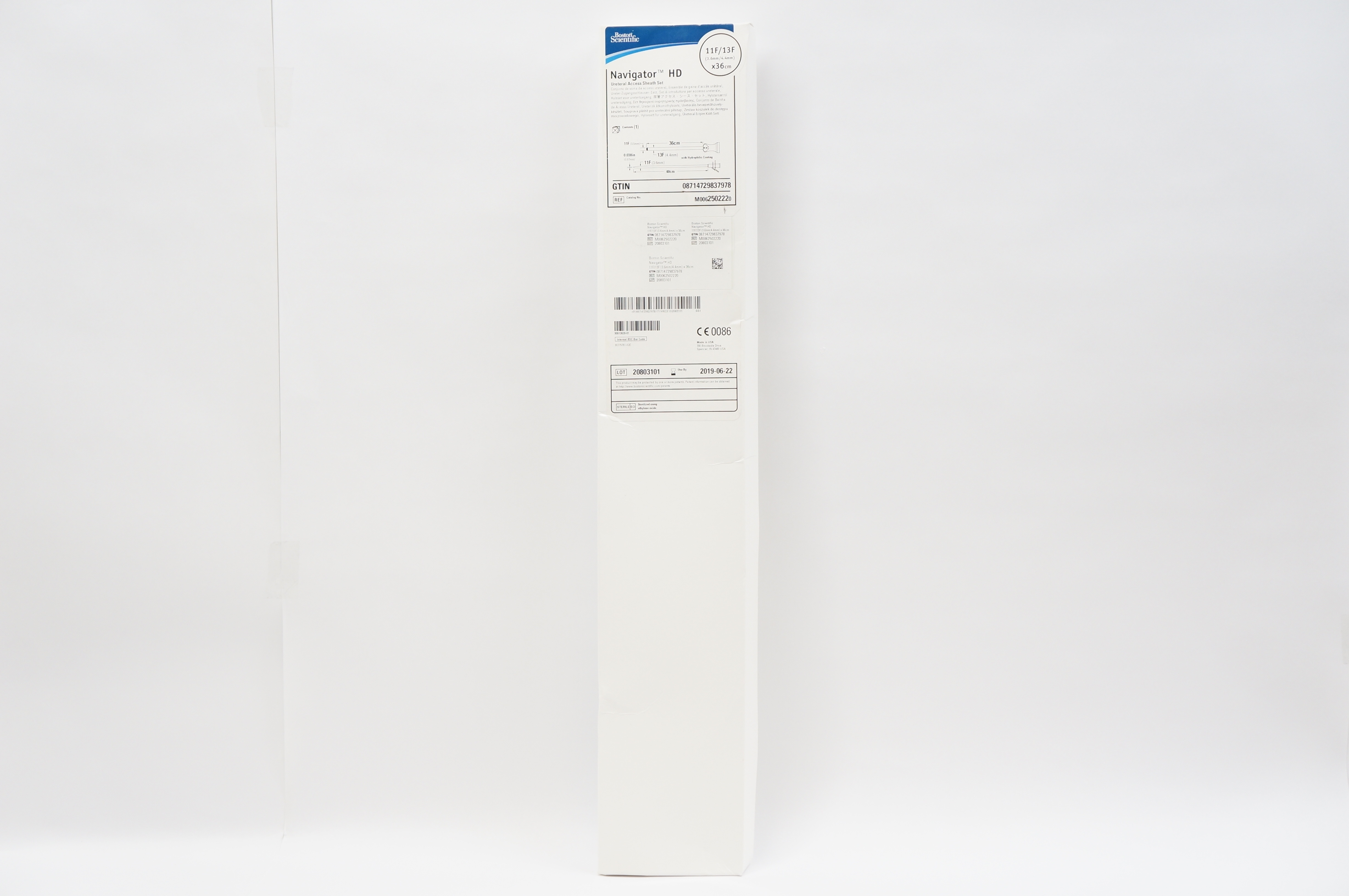 Boston Scientific 250222 Navigator HD Ureteral Access Sheath Set 11F/13F(x)