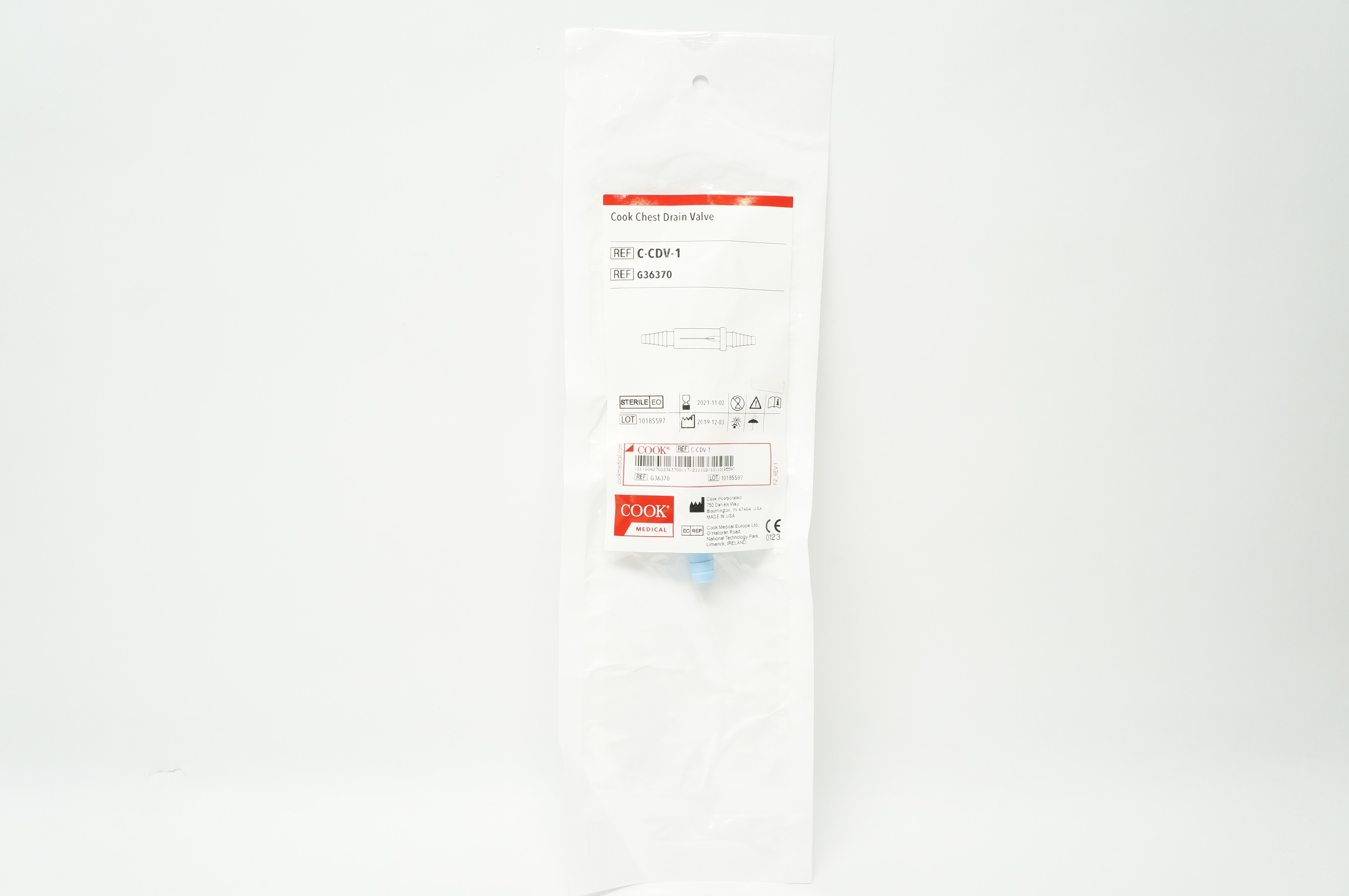 Cook Medical G36370 Cook Chest Drain Valve (x)