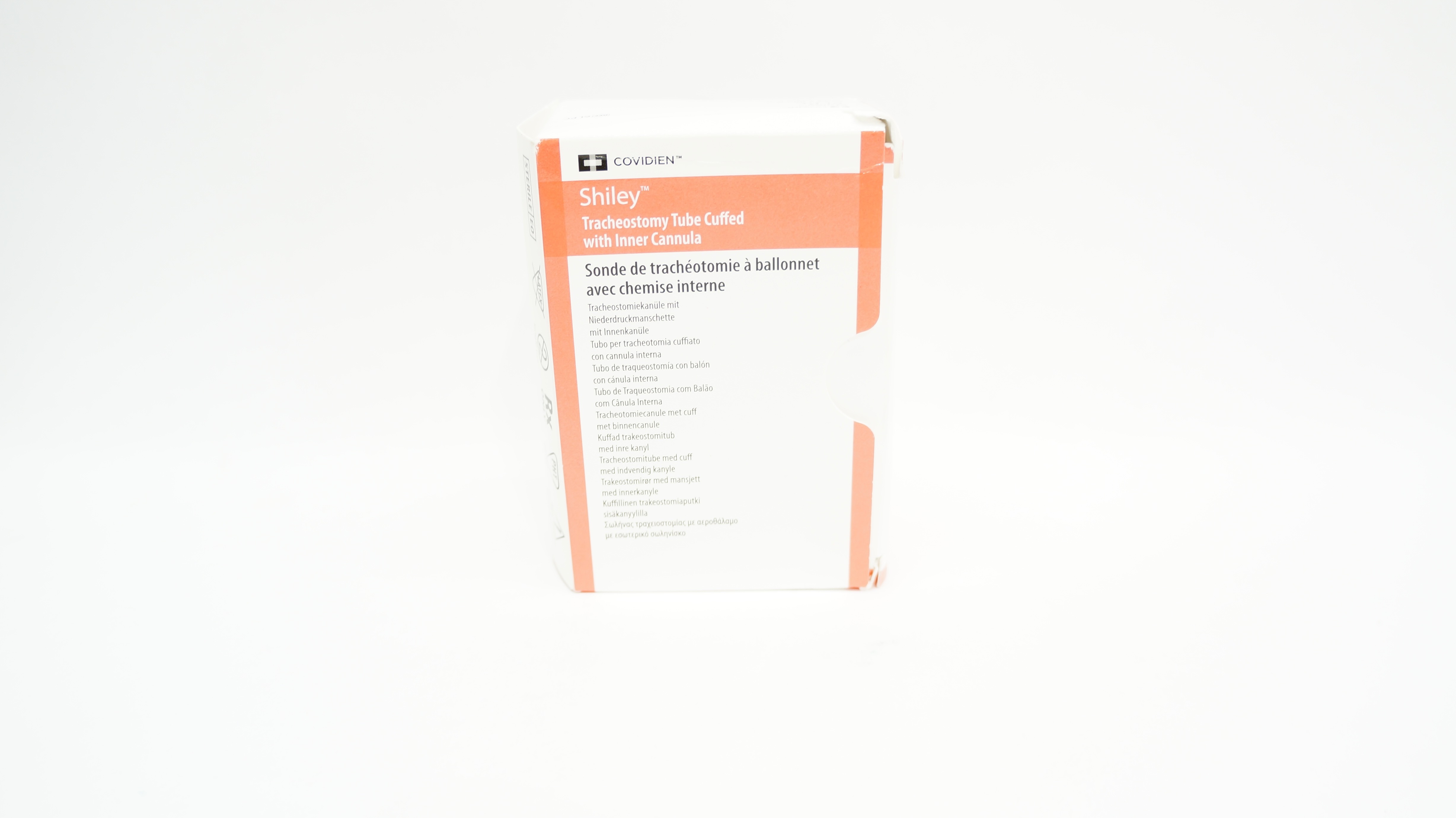 Covidien 6LPC Shiley Tracheostomy Tube Cuffed 6.4 ID x 10.8 OD x 24.0 x 76mm