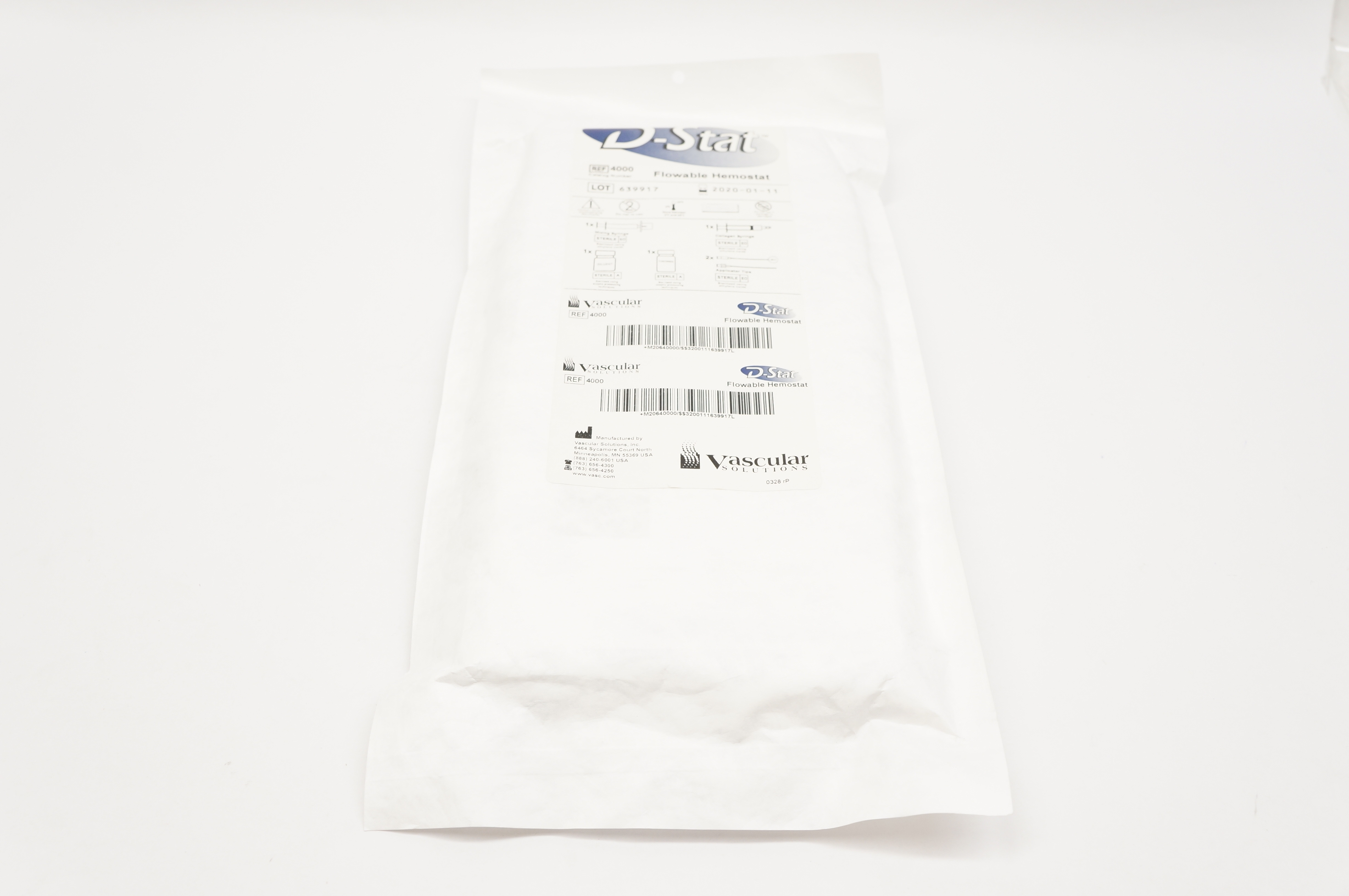 Vascular 4000 D-Stat Flowable Hemostat (x)