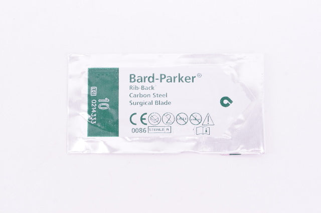 Bard-Parker 0086 Aspen Rib-Back Carbon Steel Surgical Blade 10
