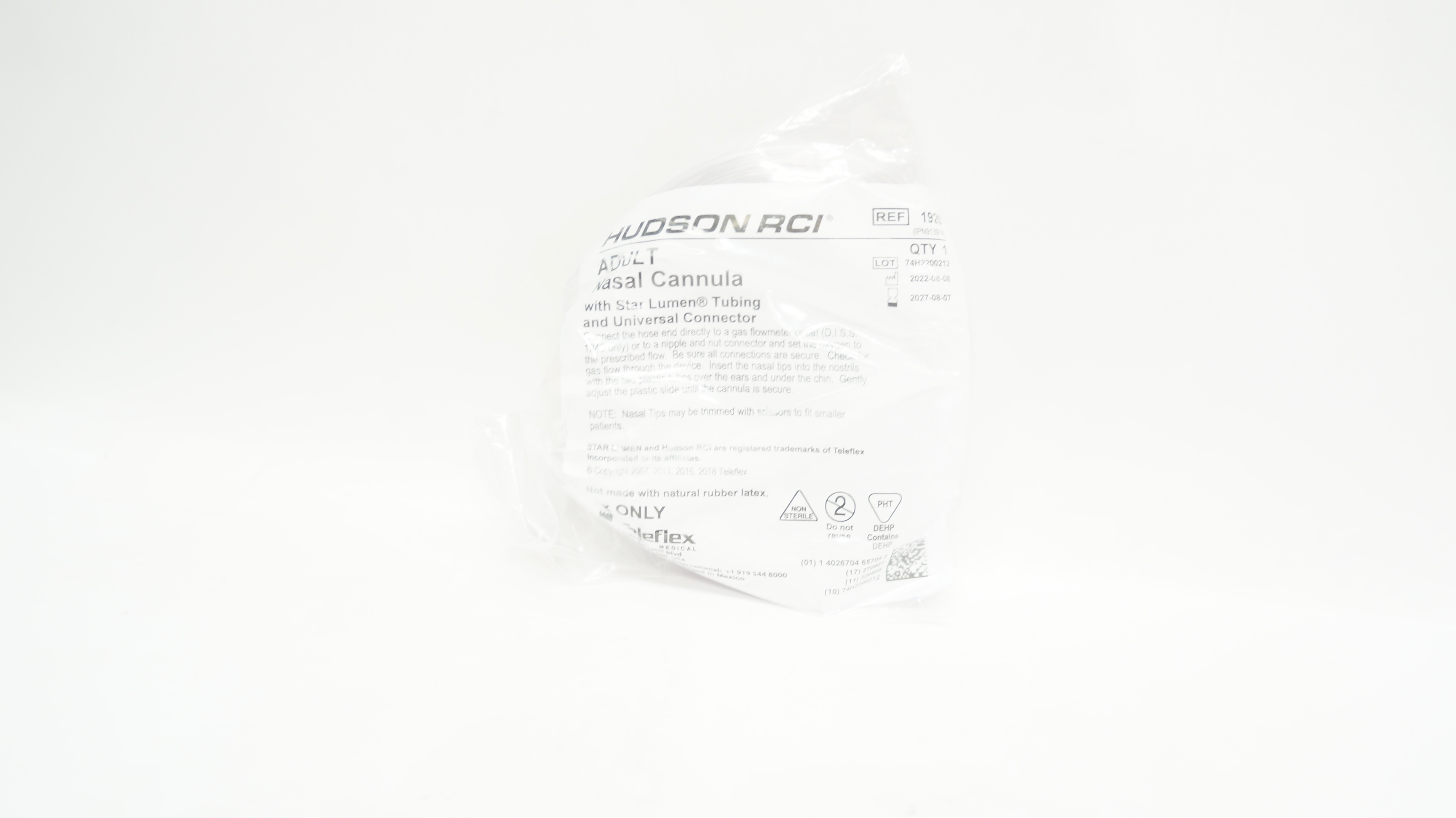 Teleflex 1920 Hudson RCI Adult Nasal Cannula