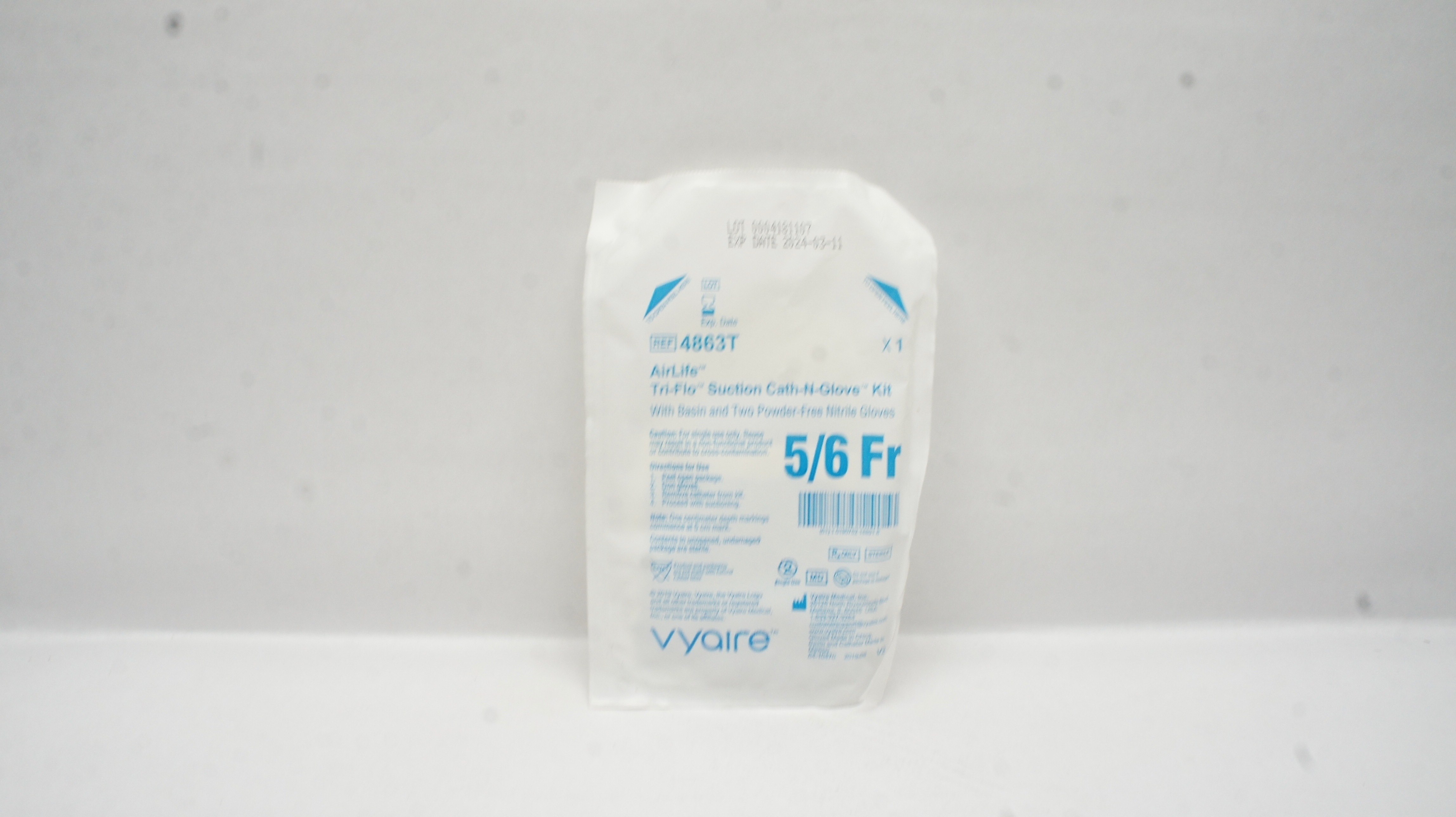 Vyaire 4863T AirLife Tri-Flo Suction Cath-N-Glove Kit 5/6Fr (x)