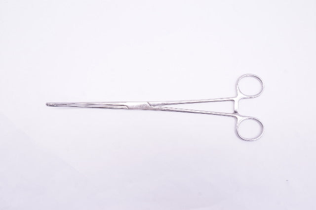 Pilling 12-1427 Foerster Sponge Forceps Angled Up Serrated 25cm 9.75in Length