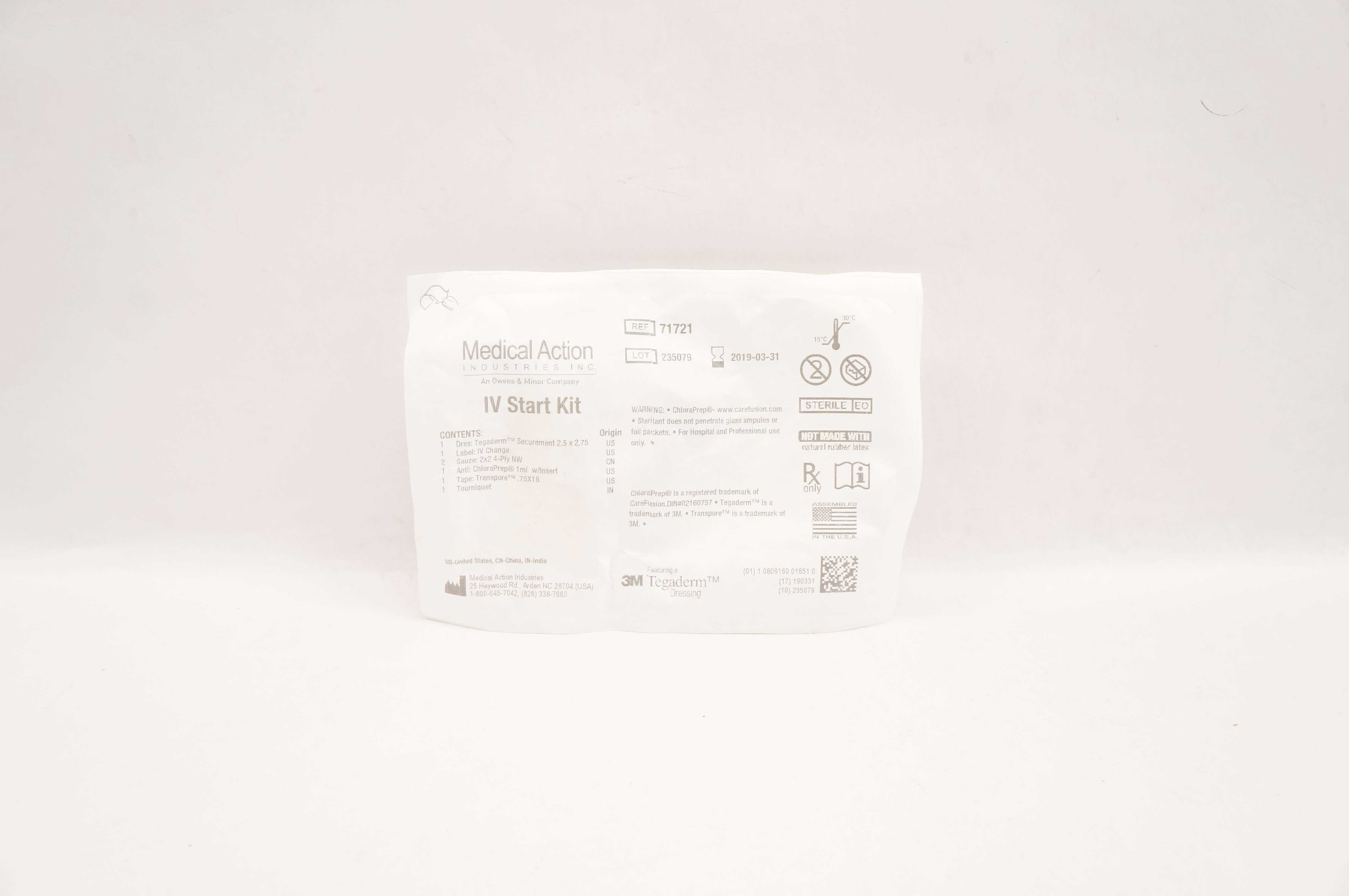 Medical Action 71721 Featuring 3M Tegaderm Dressing IV Start Kit (x)