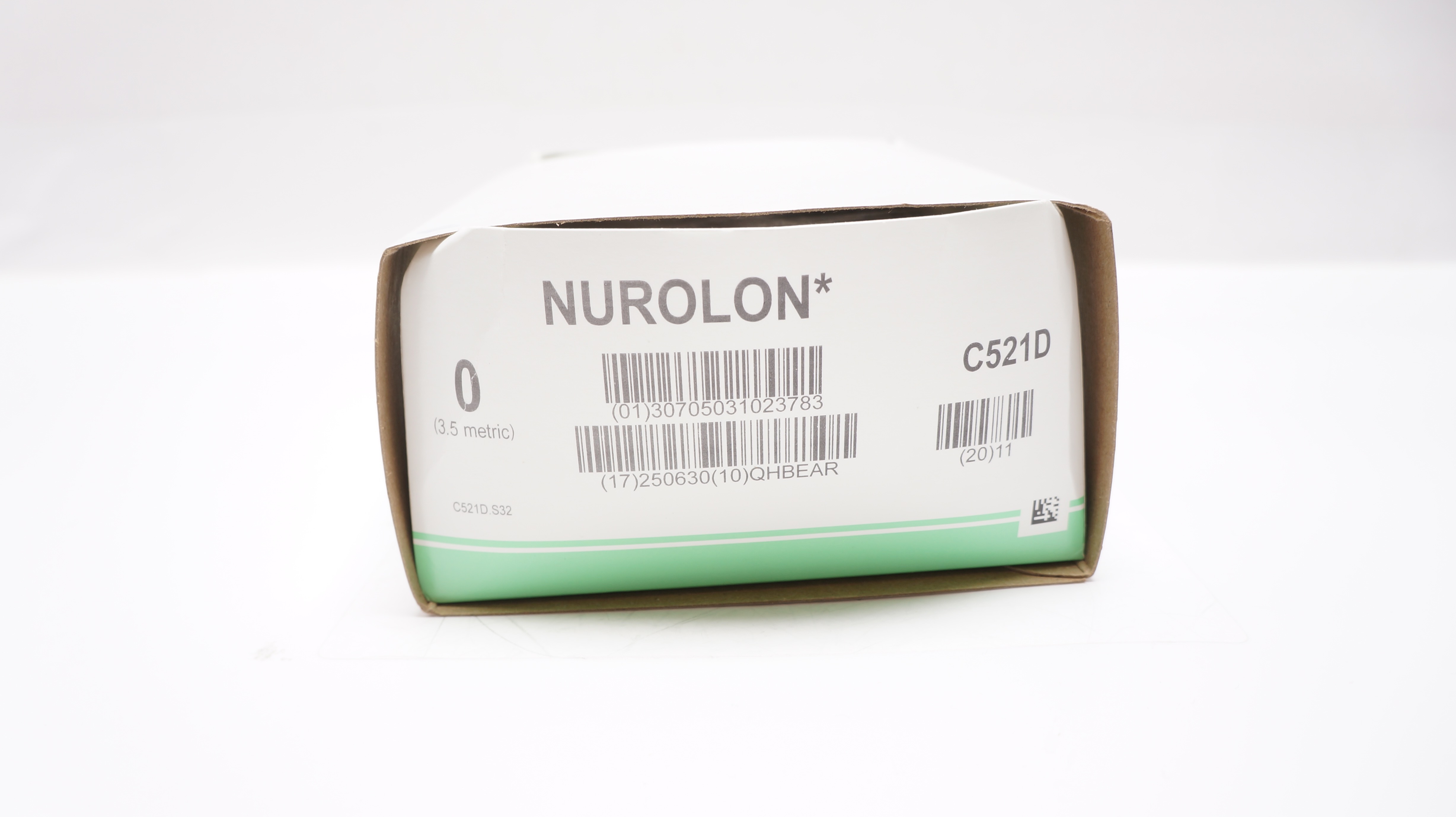 Ethicon C521D 0 NUROLON, CT-1, 1/2 36mm, 18inch - Box of 11