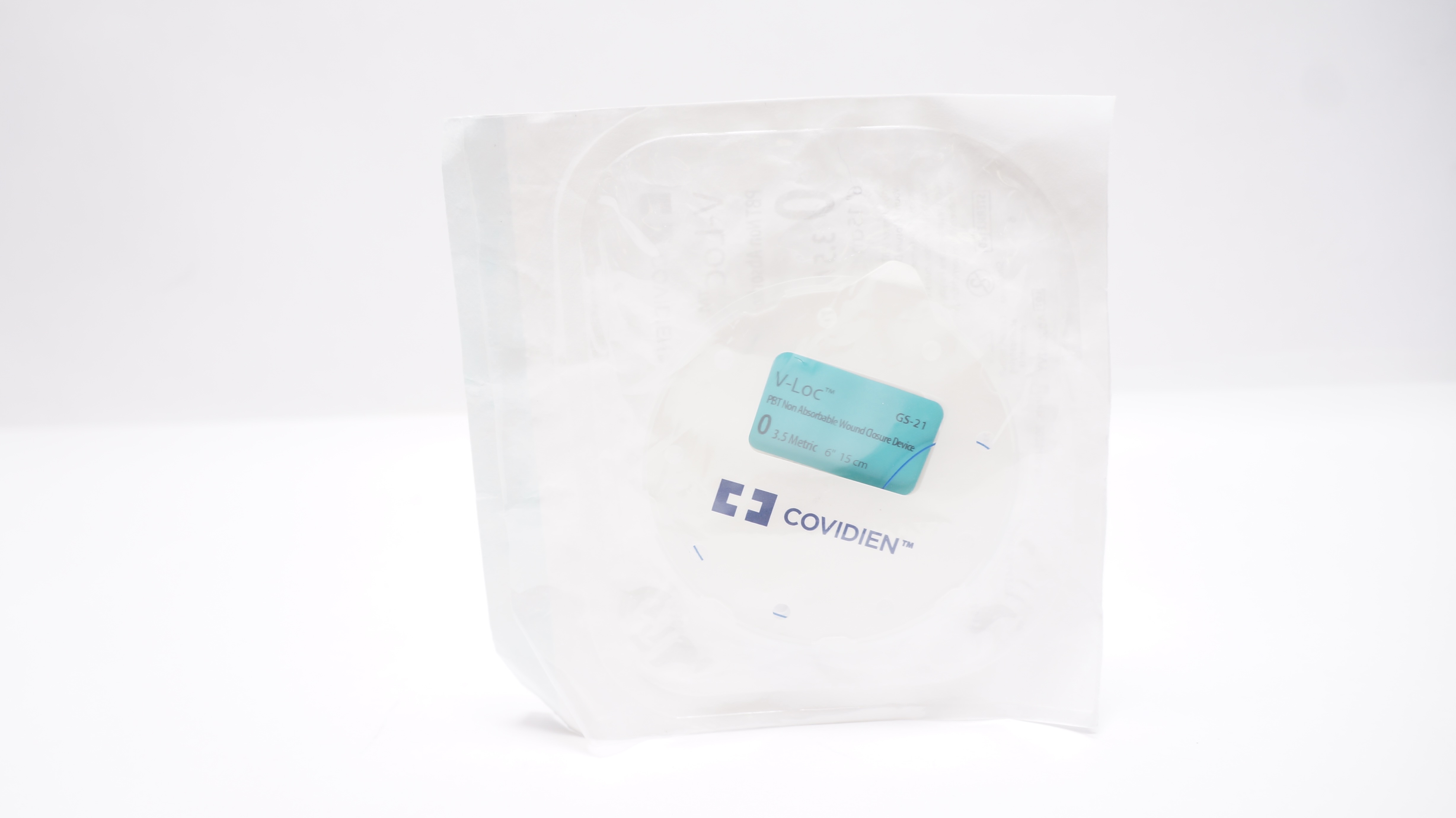 Covidien VLOCN0306 V-Loc 0 PBT Non Absorbable Wound Closure Device Blue 6inch (x)