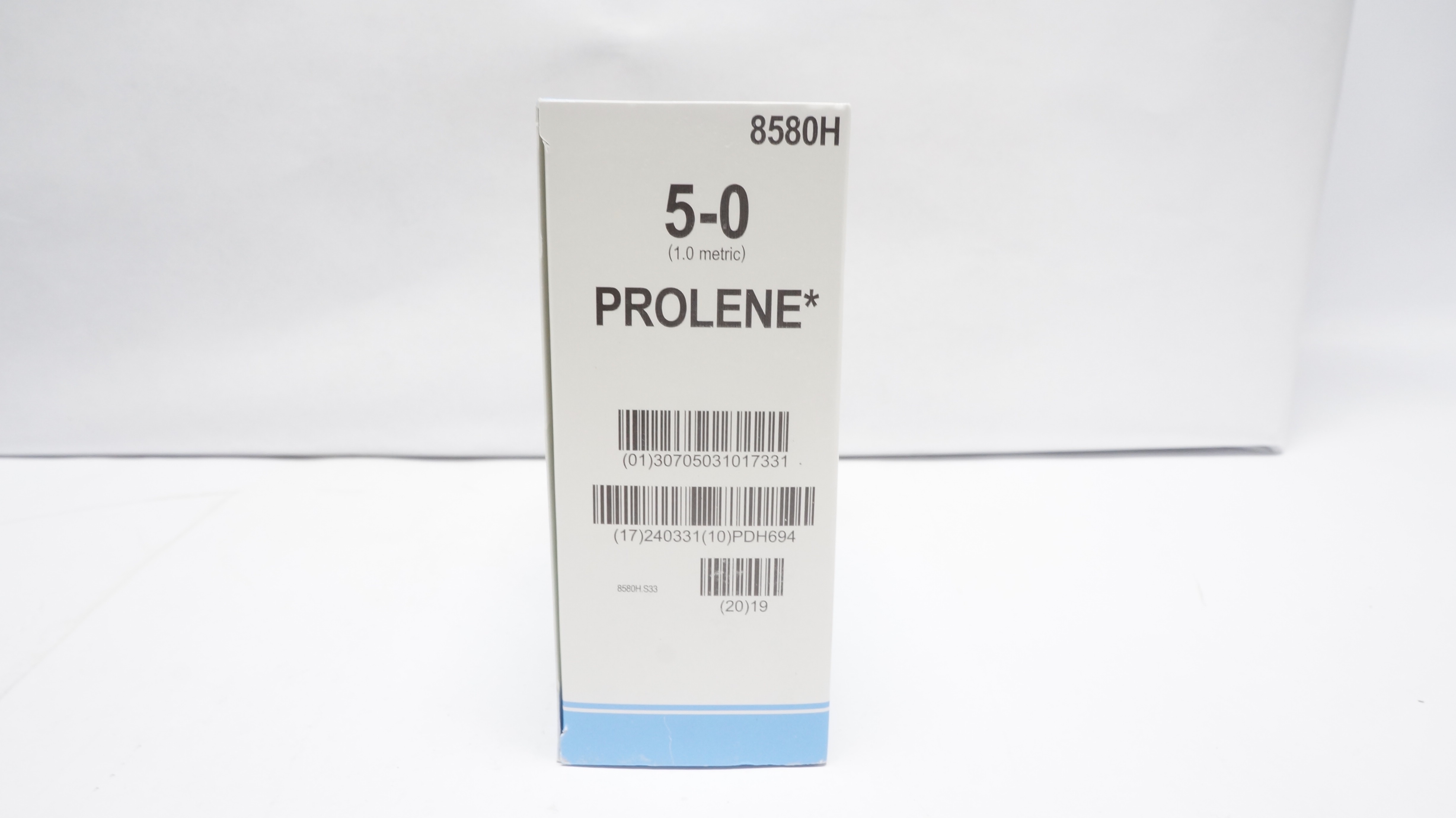 Ethicon 8580H 5-0 PROLENE Stre., BB 17mm 3/8c Taper, 36inch (x) -Box of 30