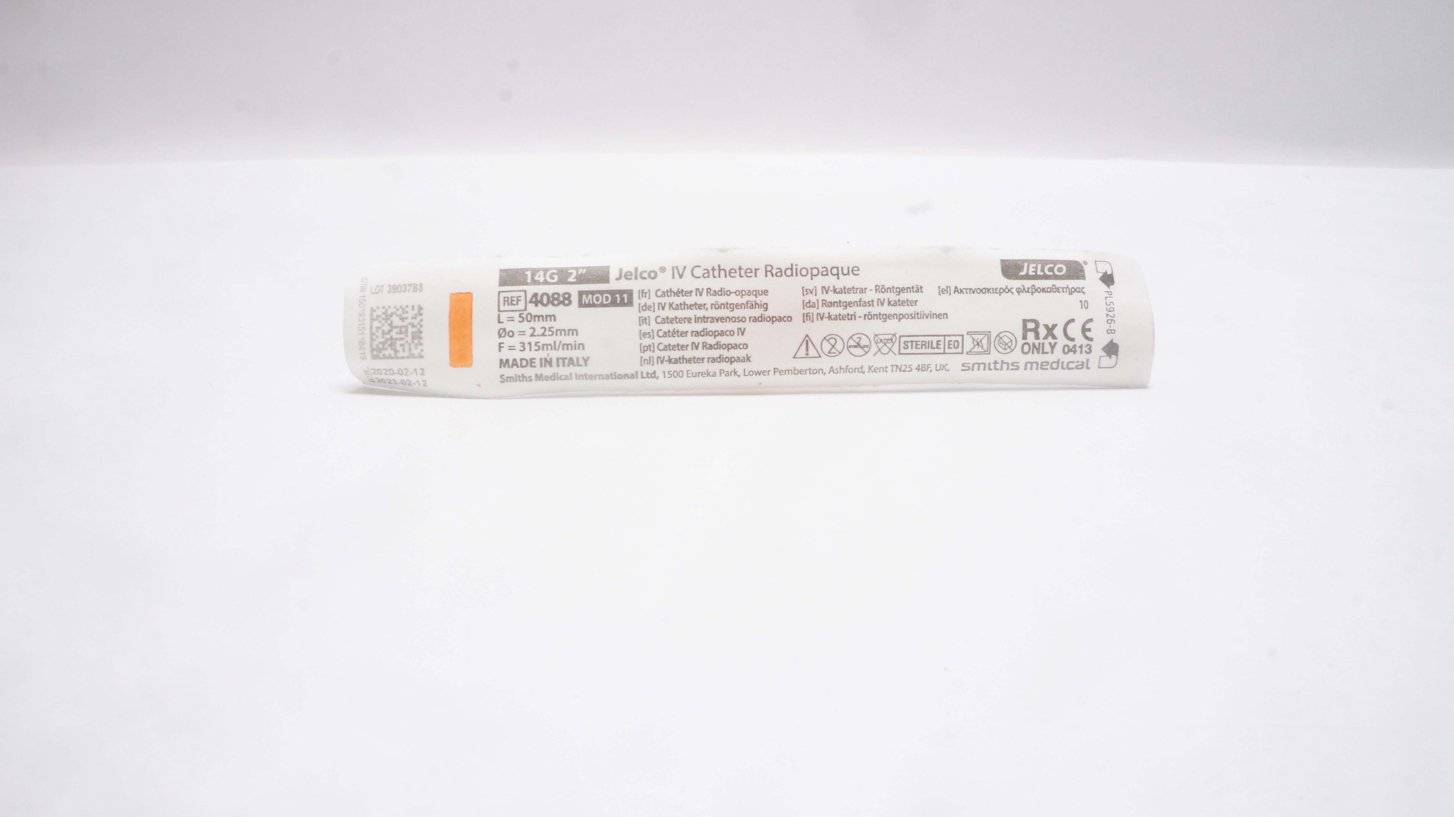 Smiths Medical 4088 Jelco I.V. Cath. Radiopaque 14G x 2inch (x)