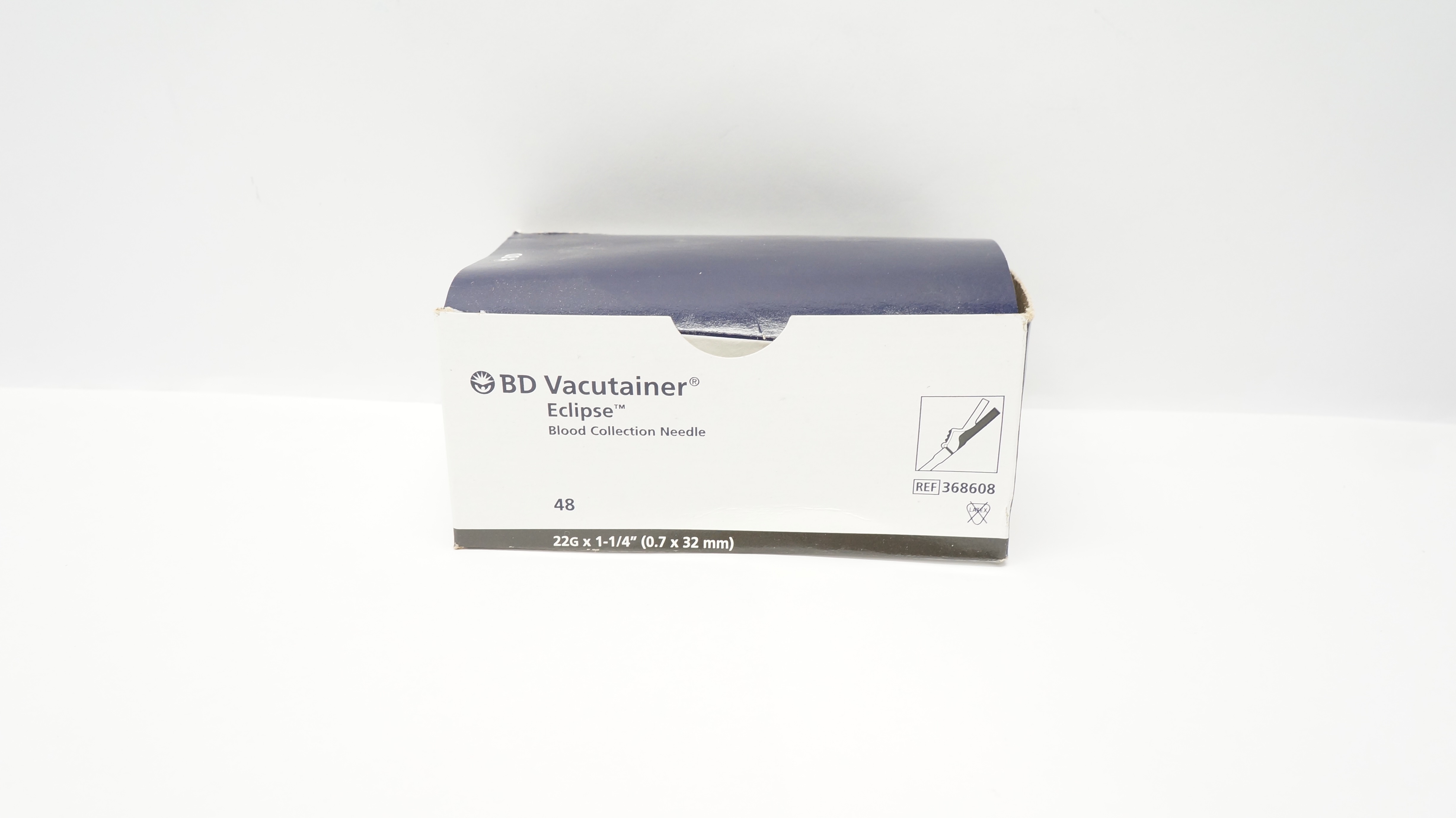 BD 368608 Vacutainer Eclipse Blood Collection Ndle 22G x 1-1/4inch - Box of 31