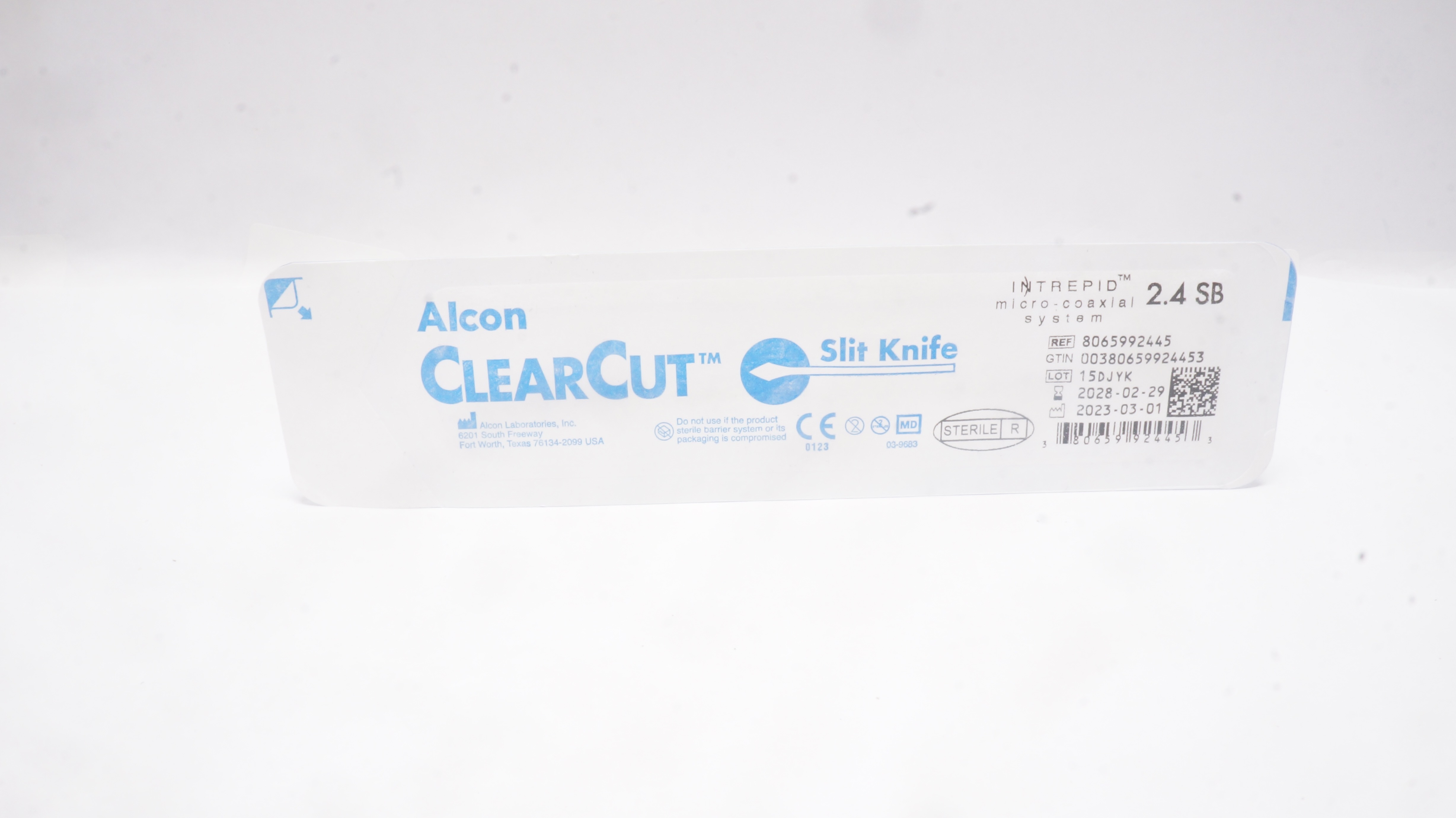 Alcon 8065992445 Intrepid Micro-Coaxial System ClearCut Slit Knife 2.4 SB