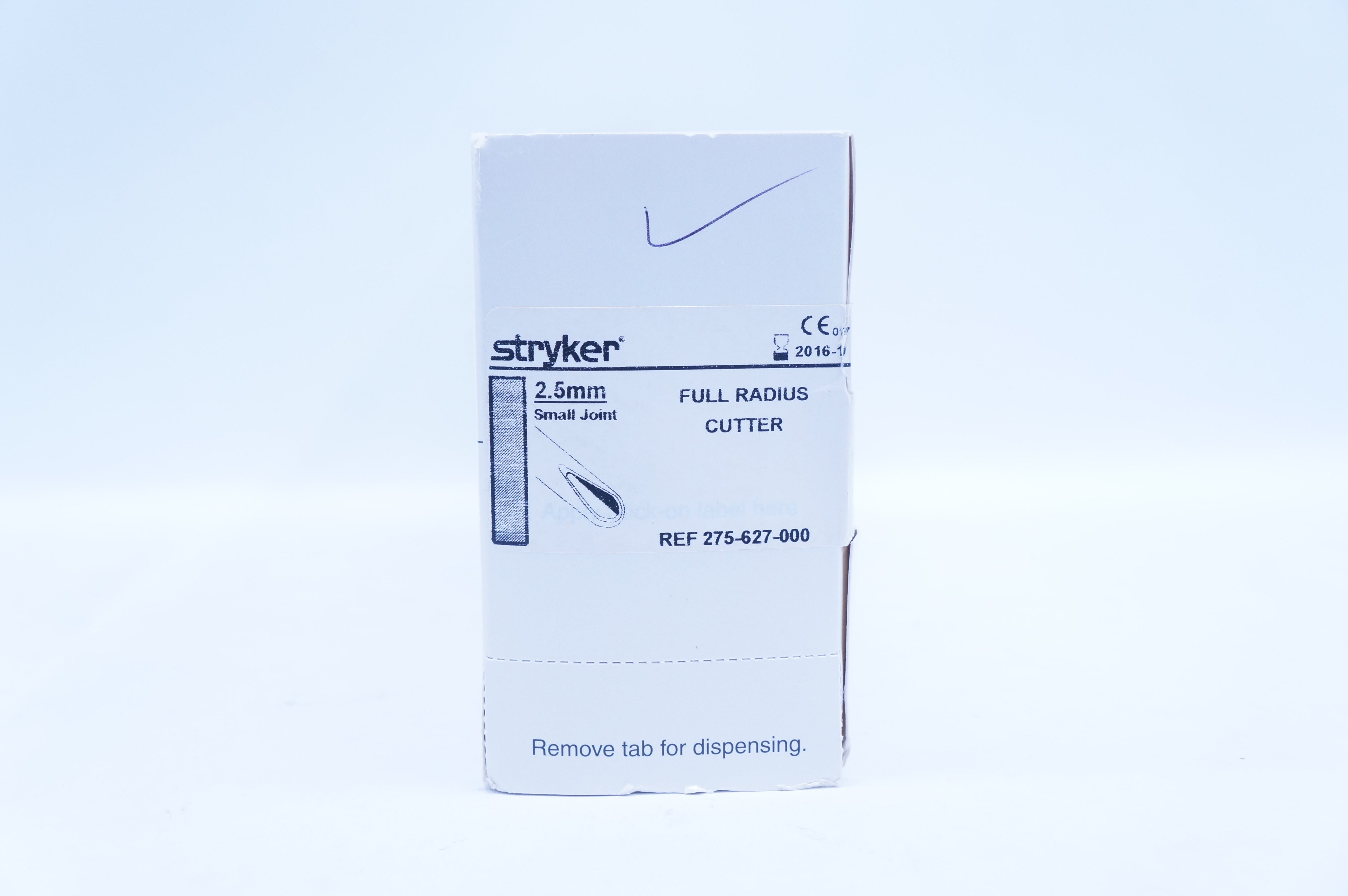 Stryker 275-627-000 Full Radius Cutter Small Joint 2.5mm (x) - Box of 5