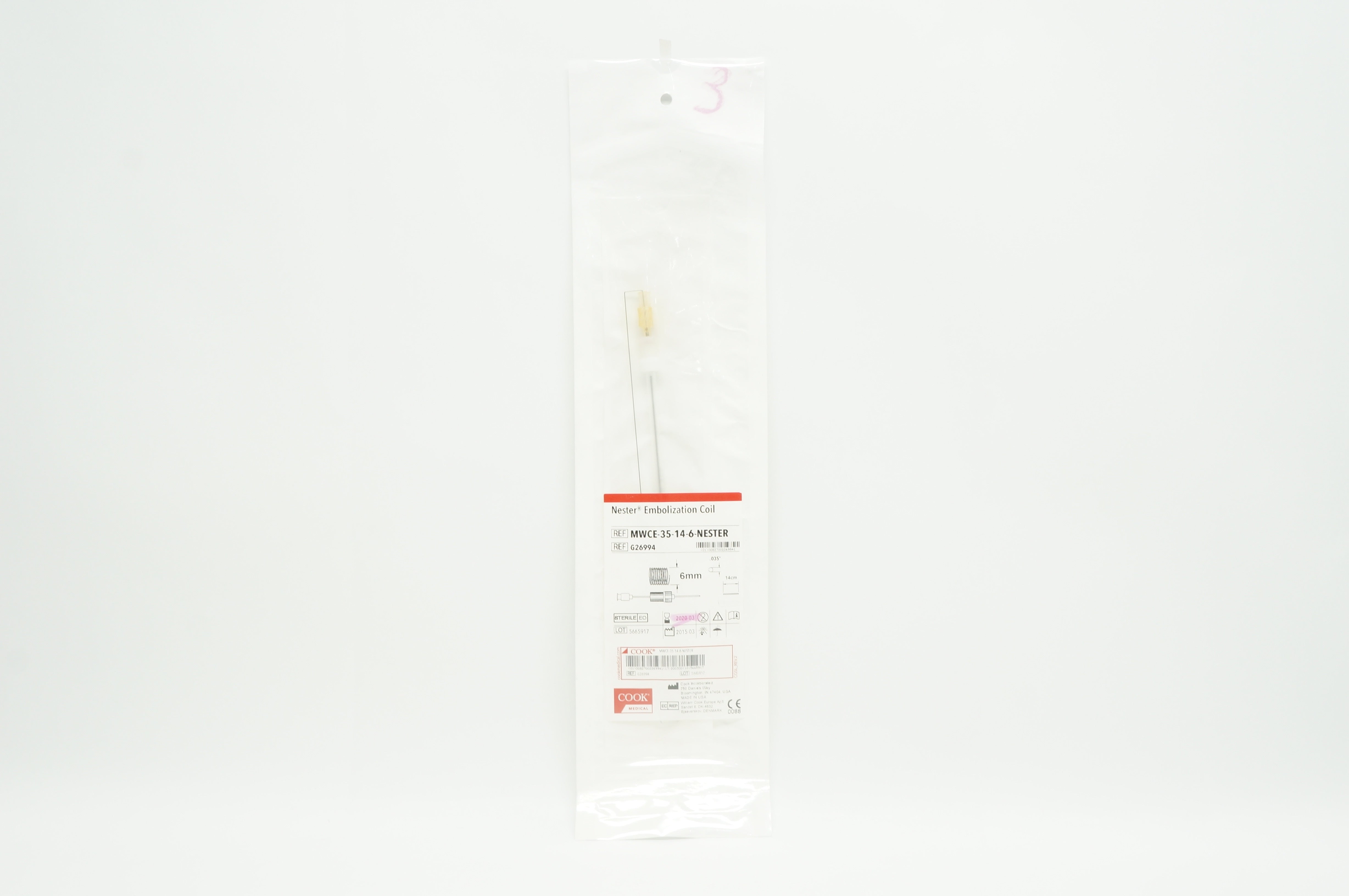 Cook Medical G26994 Nester Embolization Coil (x)