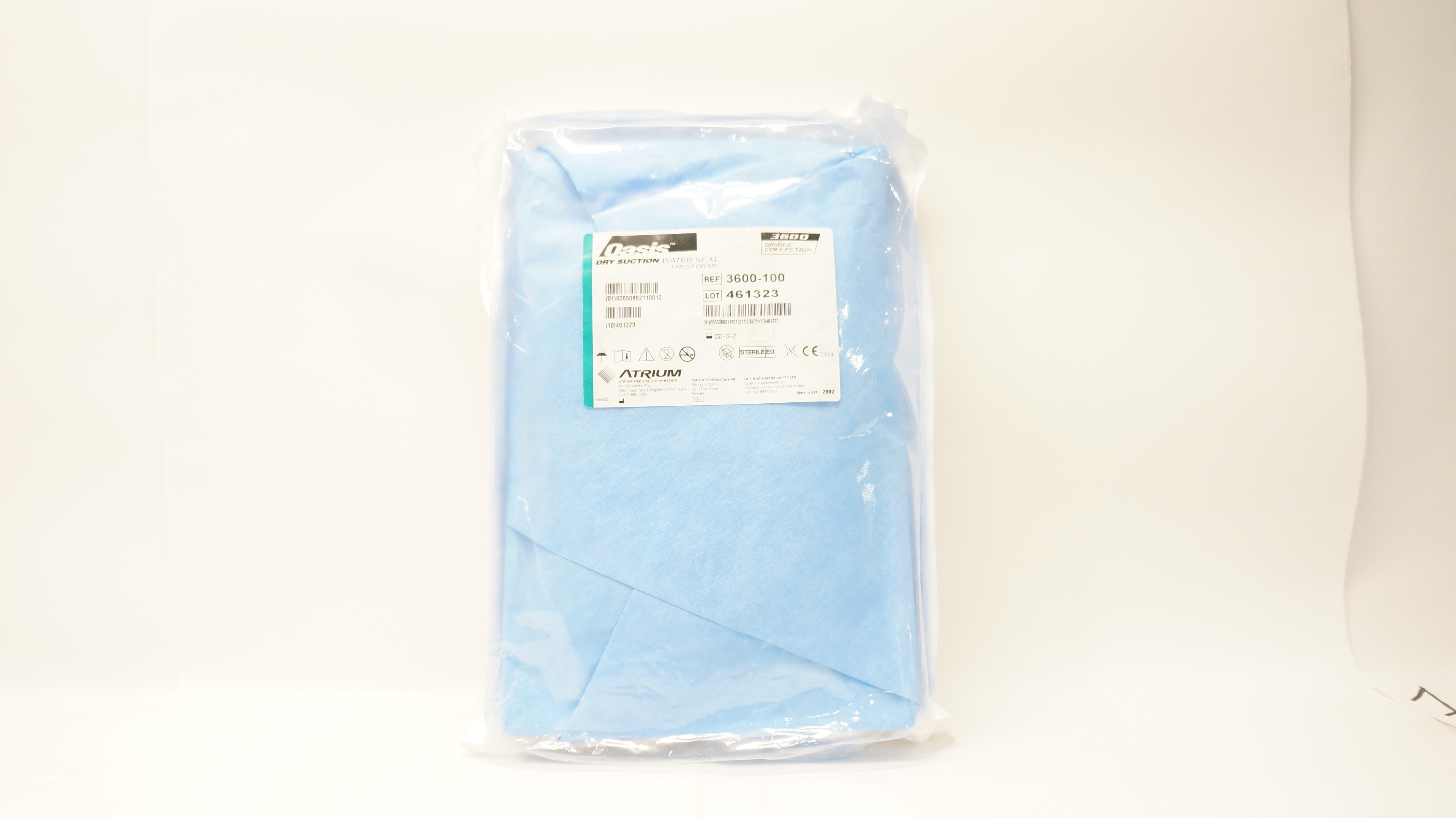 Atrium 3600-100 Oasis Dry Suction Water Seal Chest Drain (x)