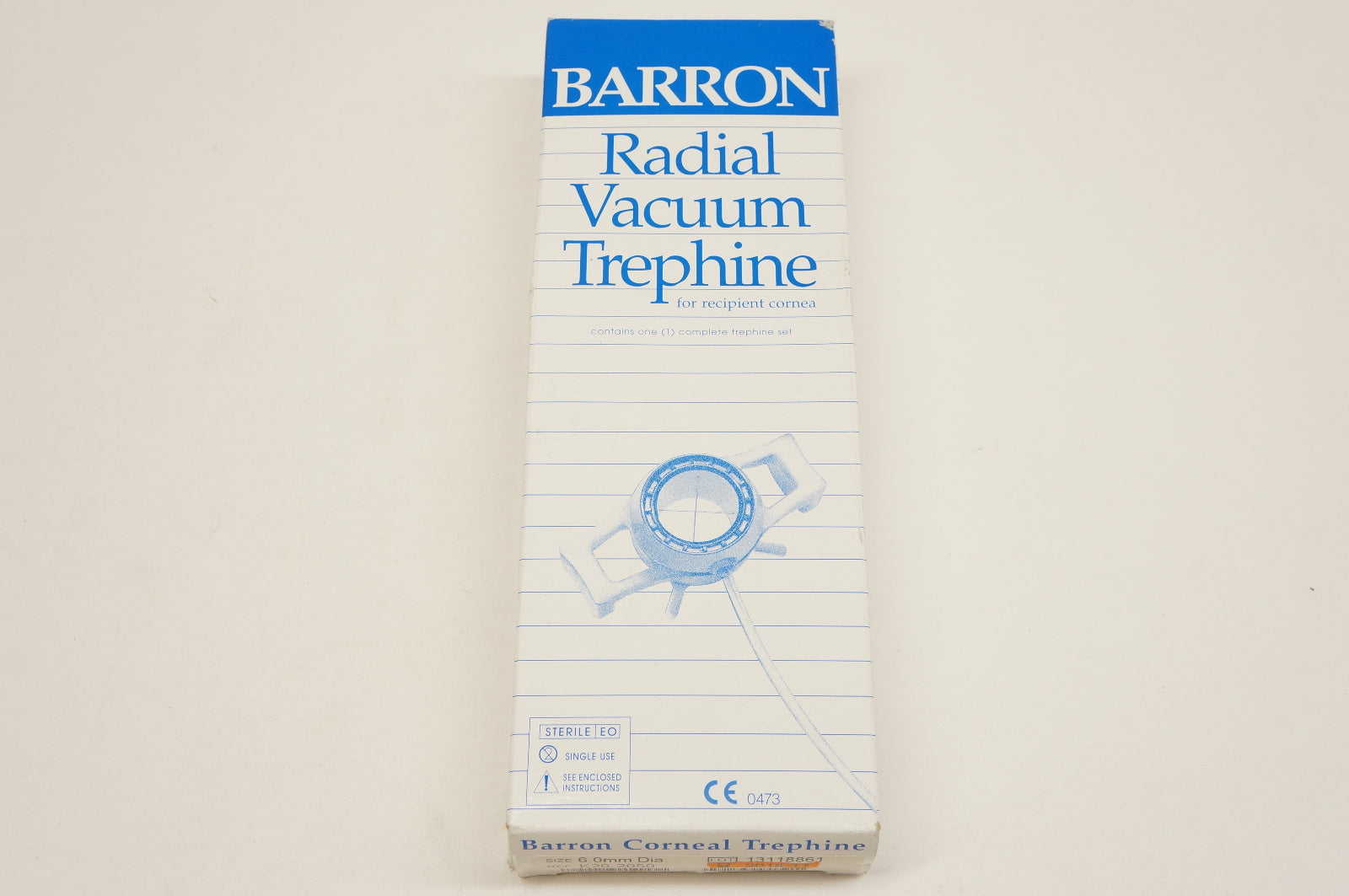 Katena K20-2050 Barron Radial Vacuum Trephine 6.0mm Diameter (x)