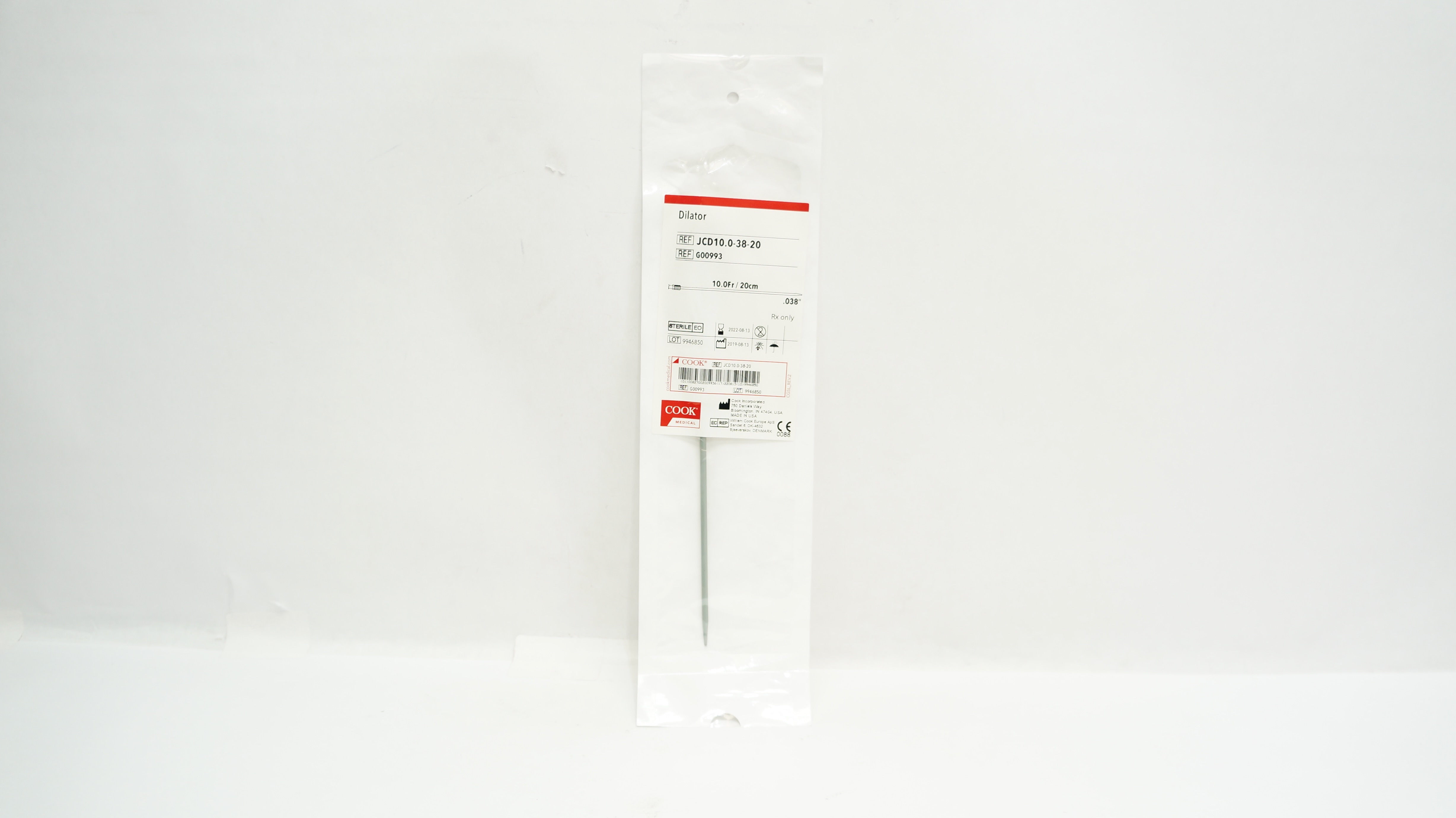 Cook Medical G00993 Dilator 10.0Fr x 20cm (x)