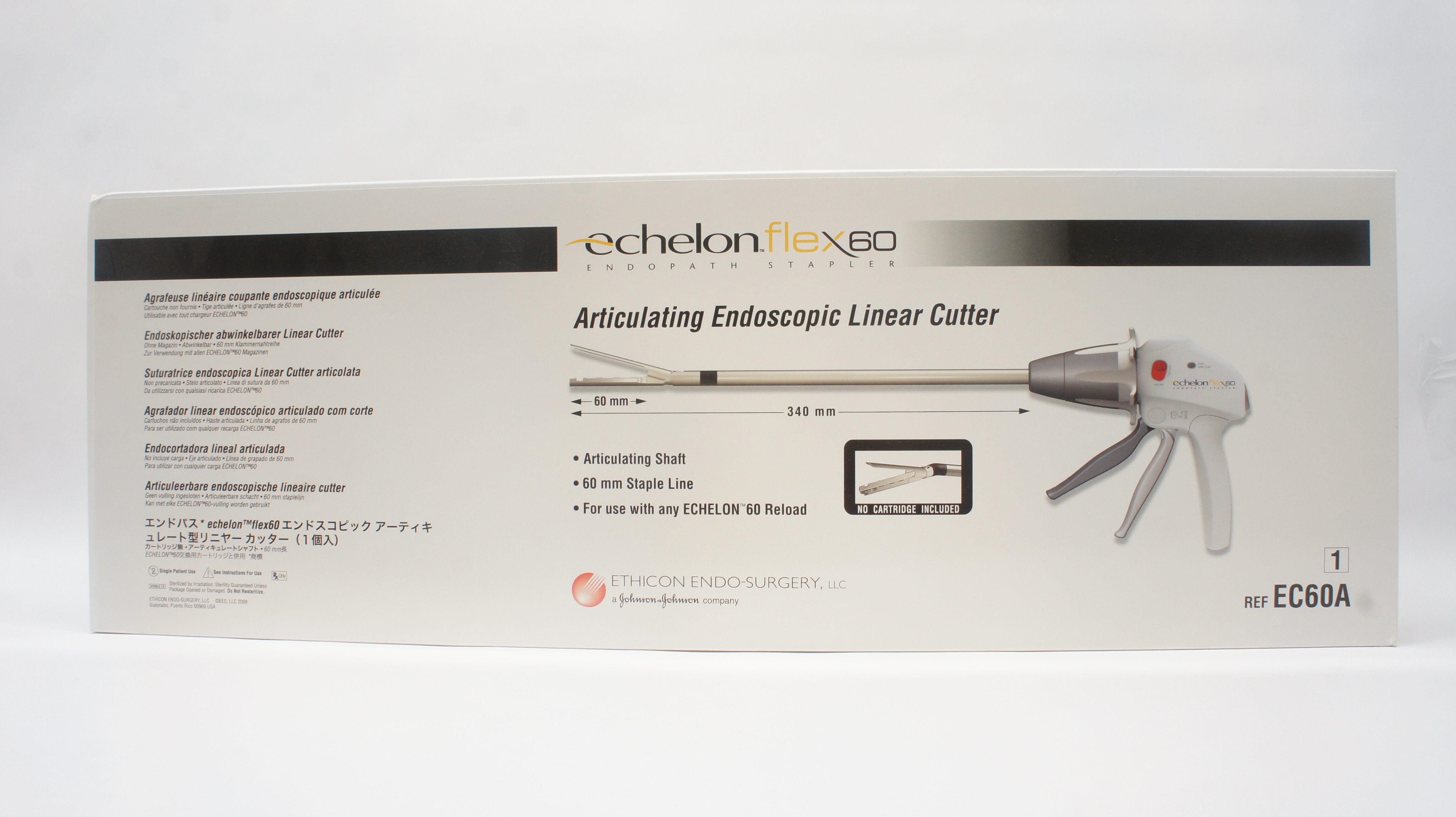 Ethicon EC60A ECHELON Flex 60 Articulating Endoscopic Linear Cutter 60mm x 340mm