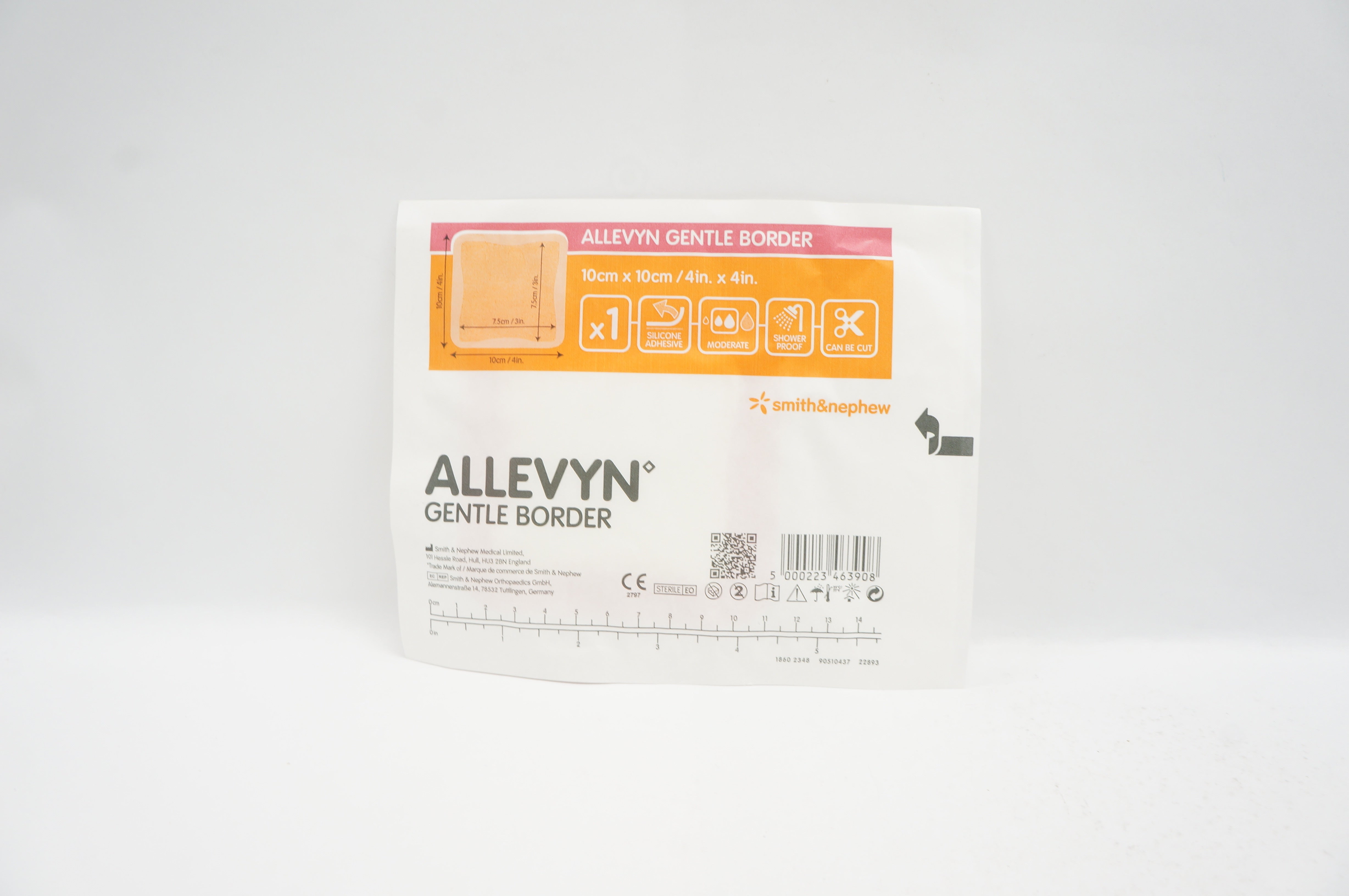 Smith&Nephew 66800270 Allevyn Gentle Border 4inch x 4inch