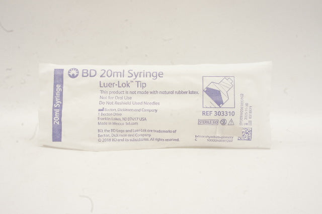BD 303310 20ml Syringe Luer-Lok Tip