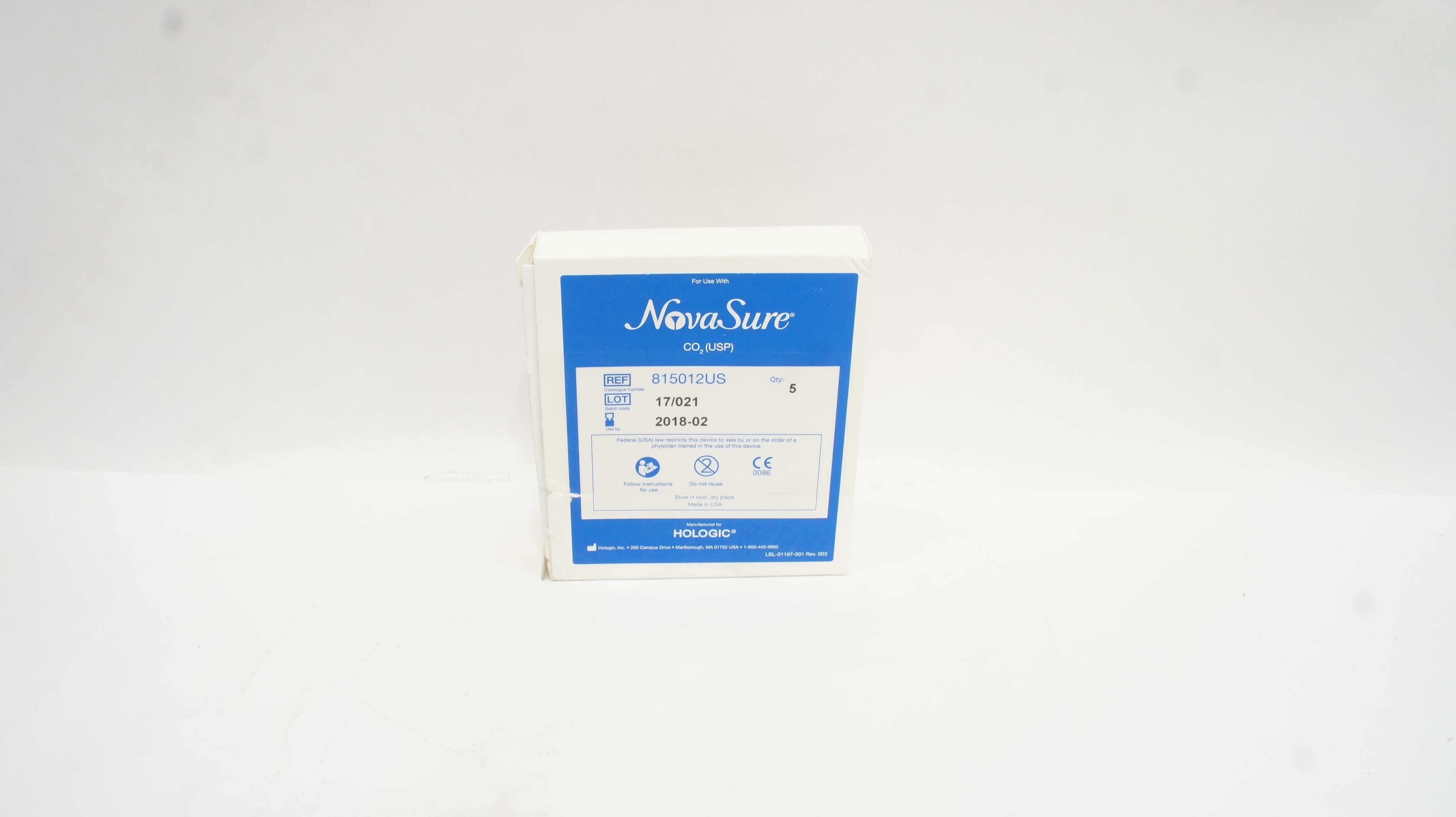 Hologic 815012US NovaSure CO2 (USP) (x) ~ Box of 5