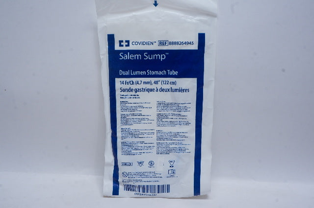 Covidien 8888264945 Salem Sump Dual Lumen Stomach Tube 14Fr, 48inch