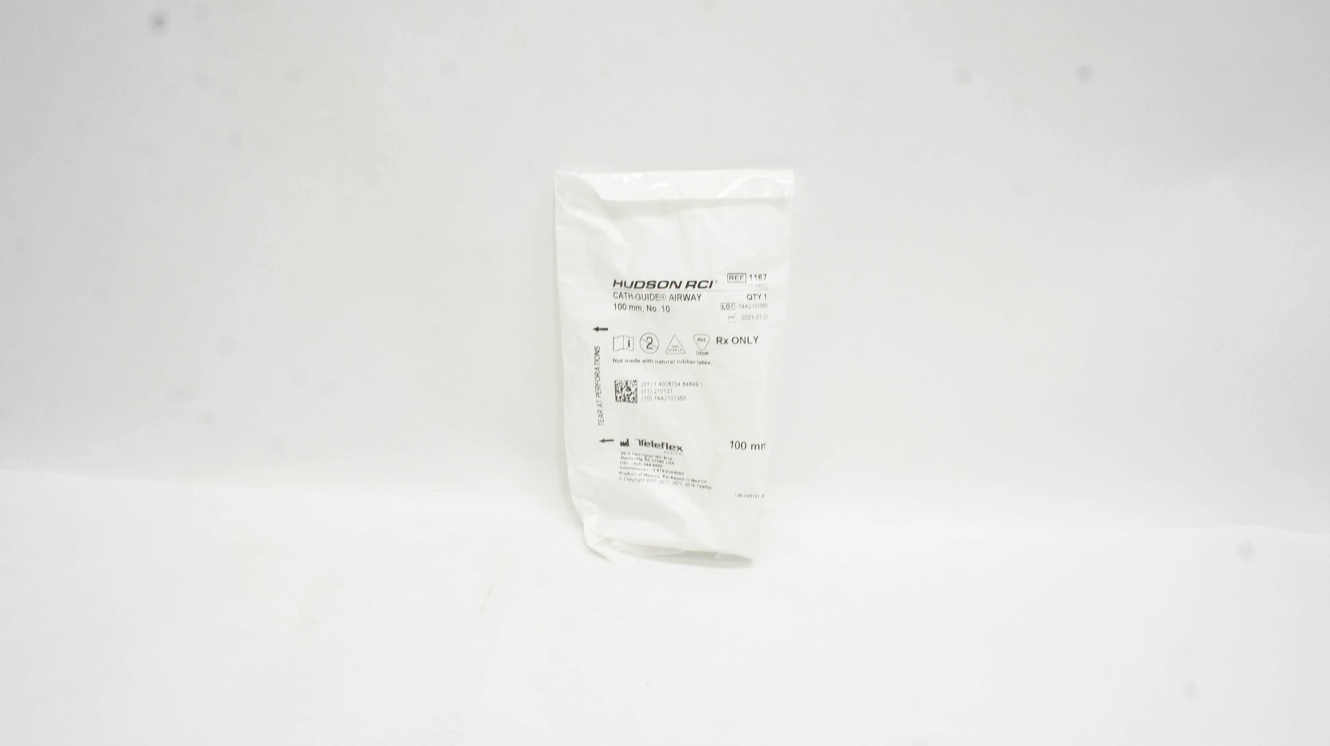Teleflex 1167 Hudson RCI Cath-Guide Airway 100mm No.10