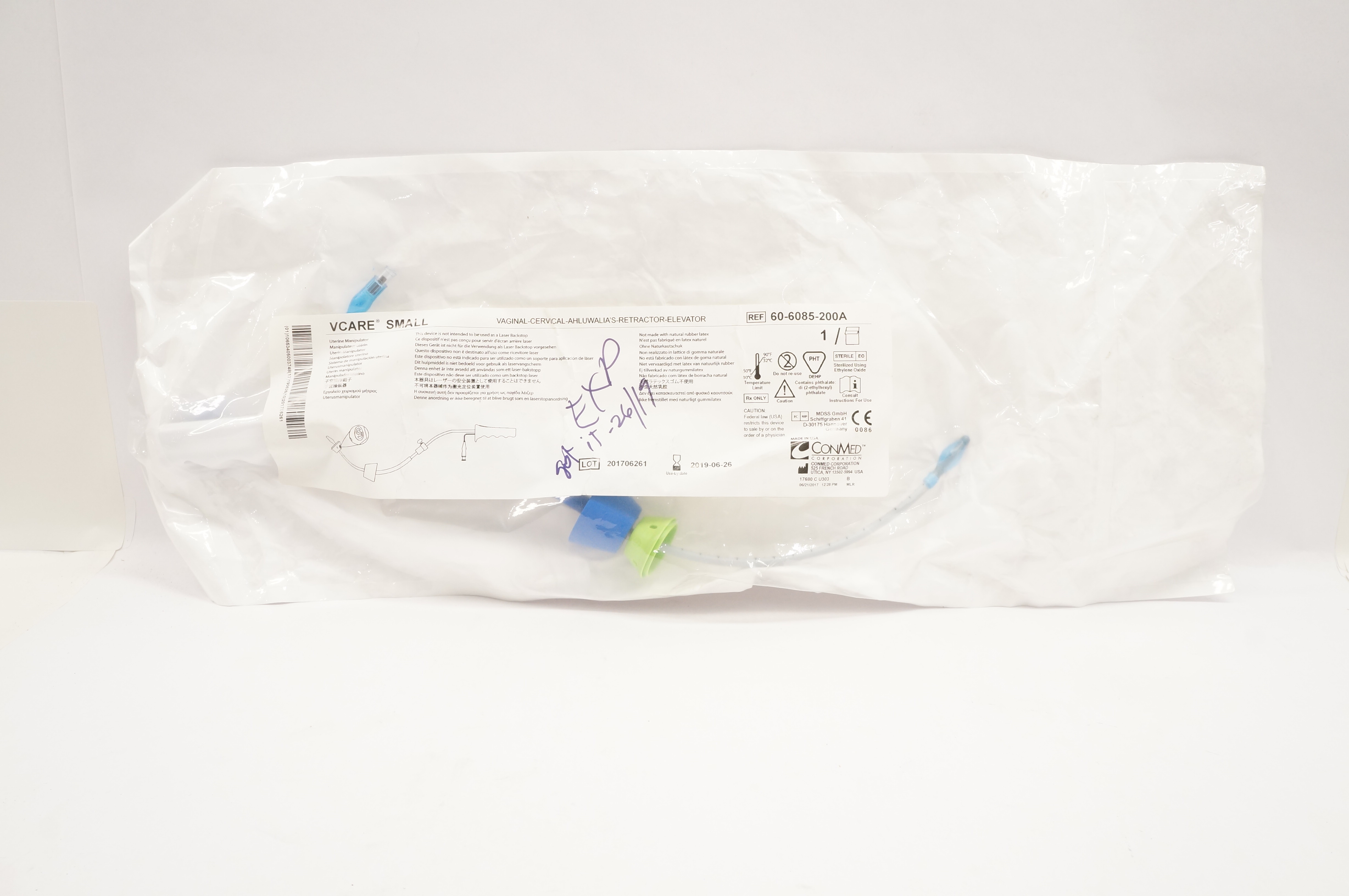 ConMed 60-6085-200A Vcare Small Uterine Manipulator (x)