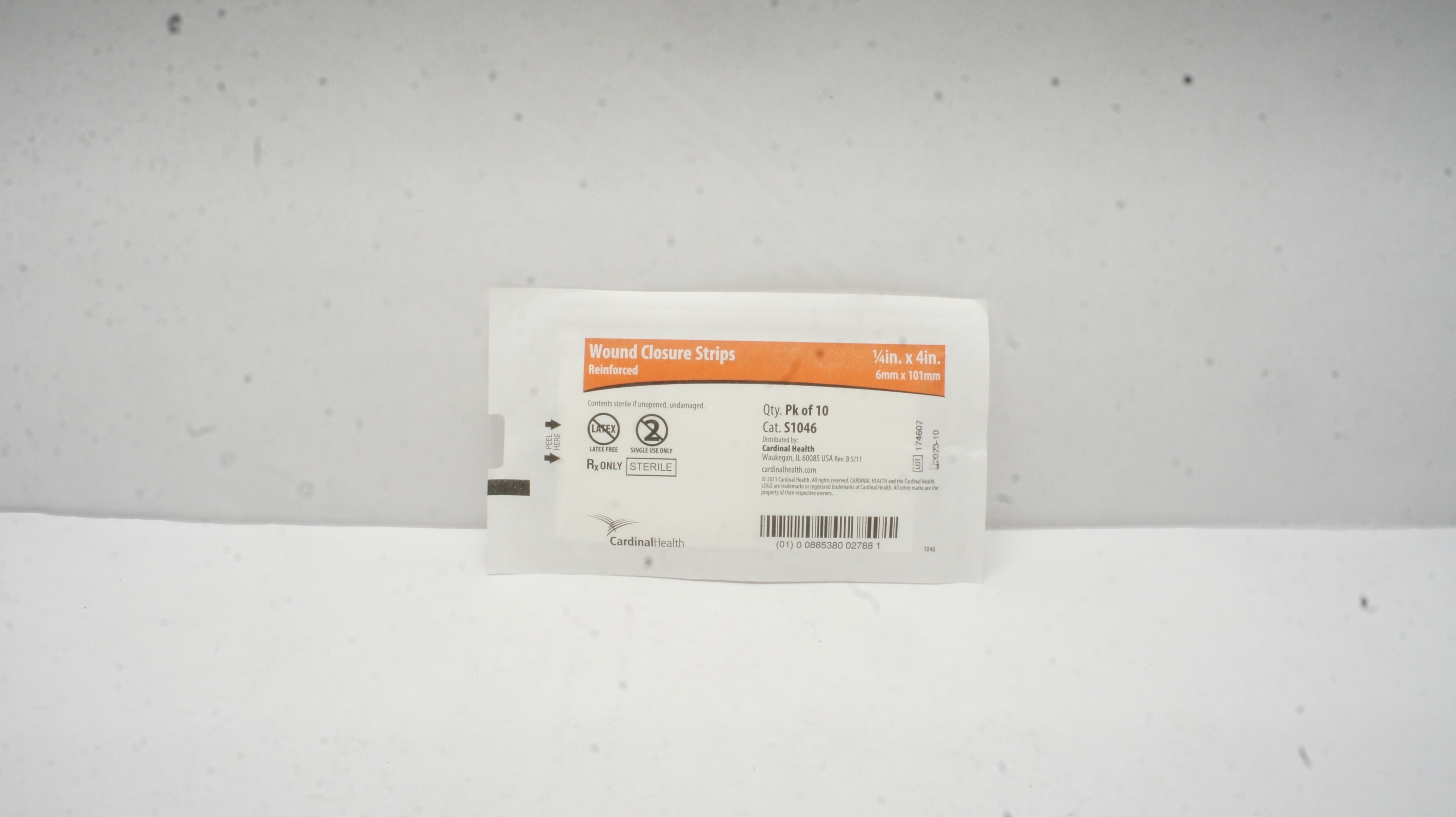 Cardinal Health S1046 Wound Closure Strips 1/4 x 4inch (x) - Pack of 10