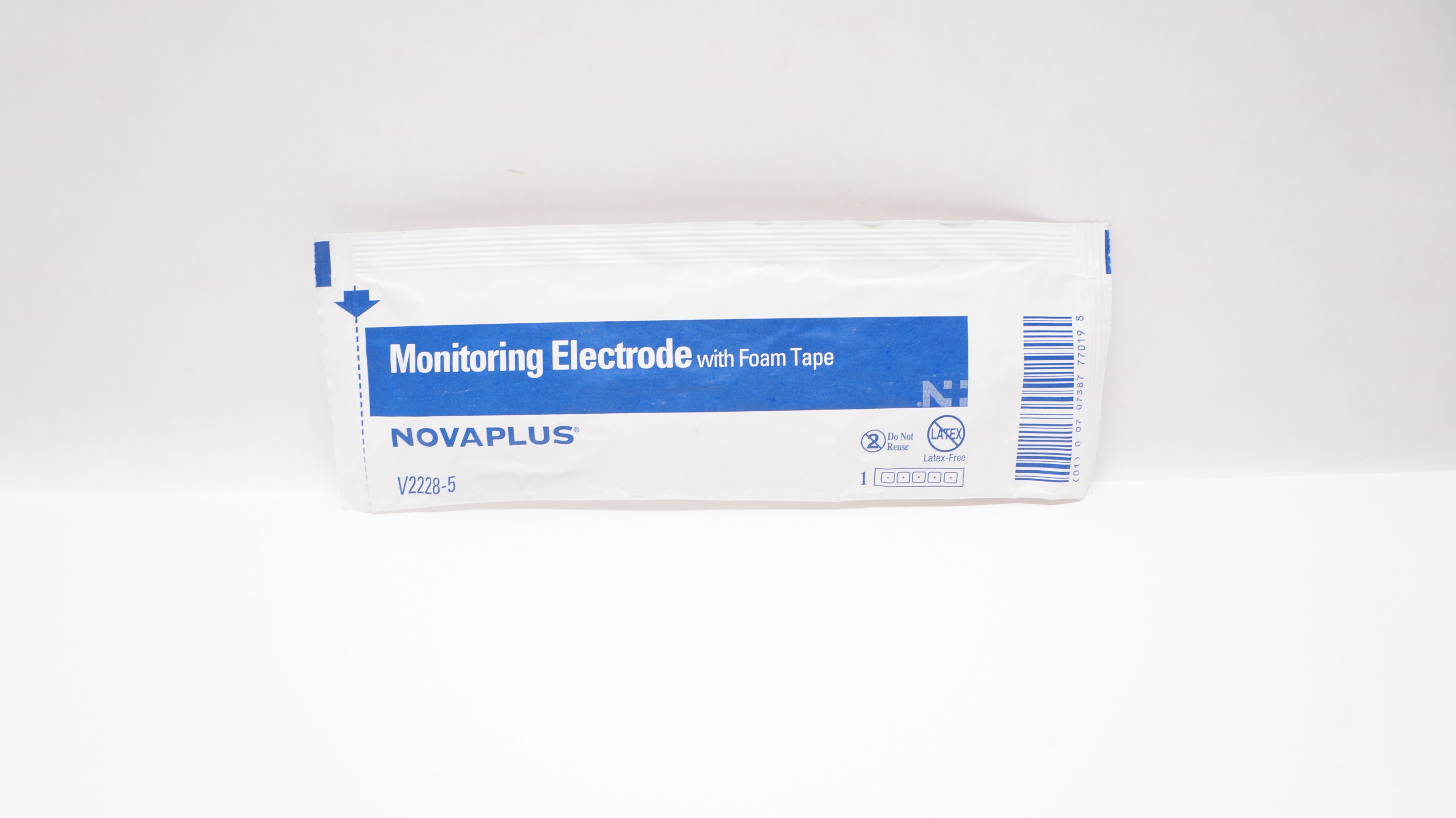 Novaplus V2228-5 Monitoring Electrode W/ Foam Tape (x) - Pack of 5