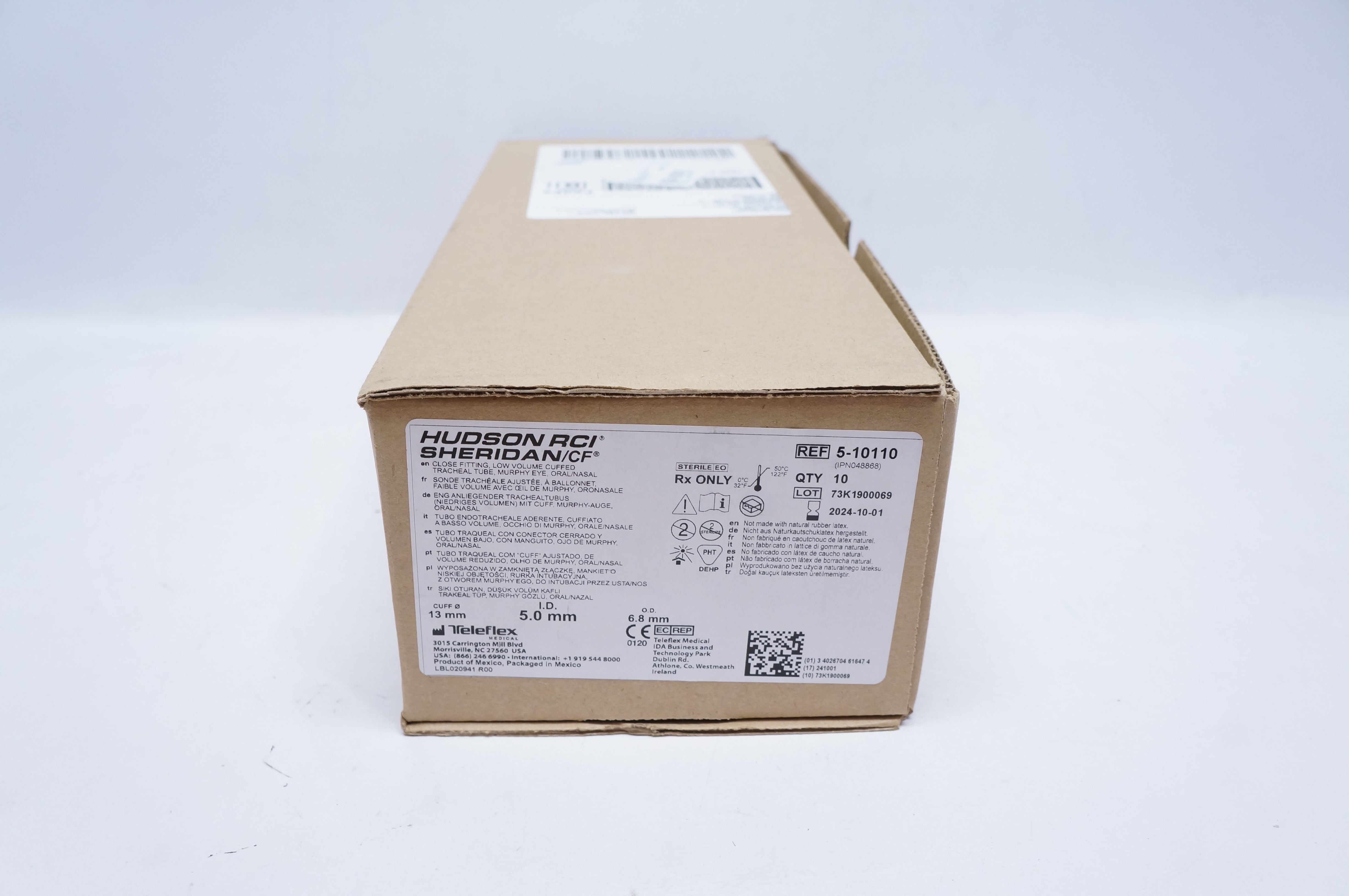 Hudson RCI 5-10110 Sheridan CF Close Fitting Low Volume Cuffed 13mm - Box of 10