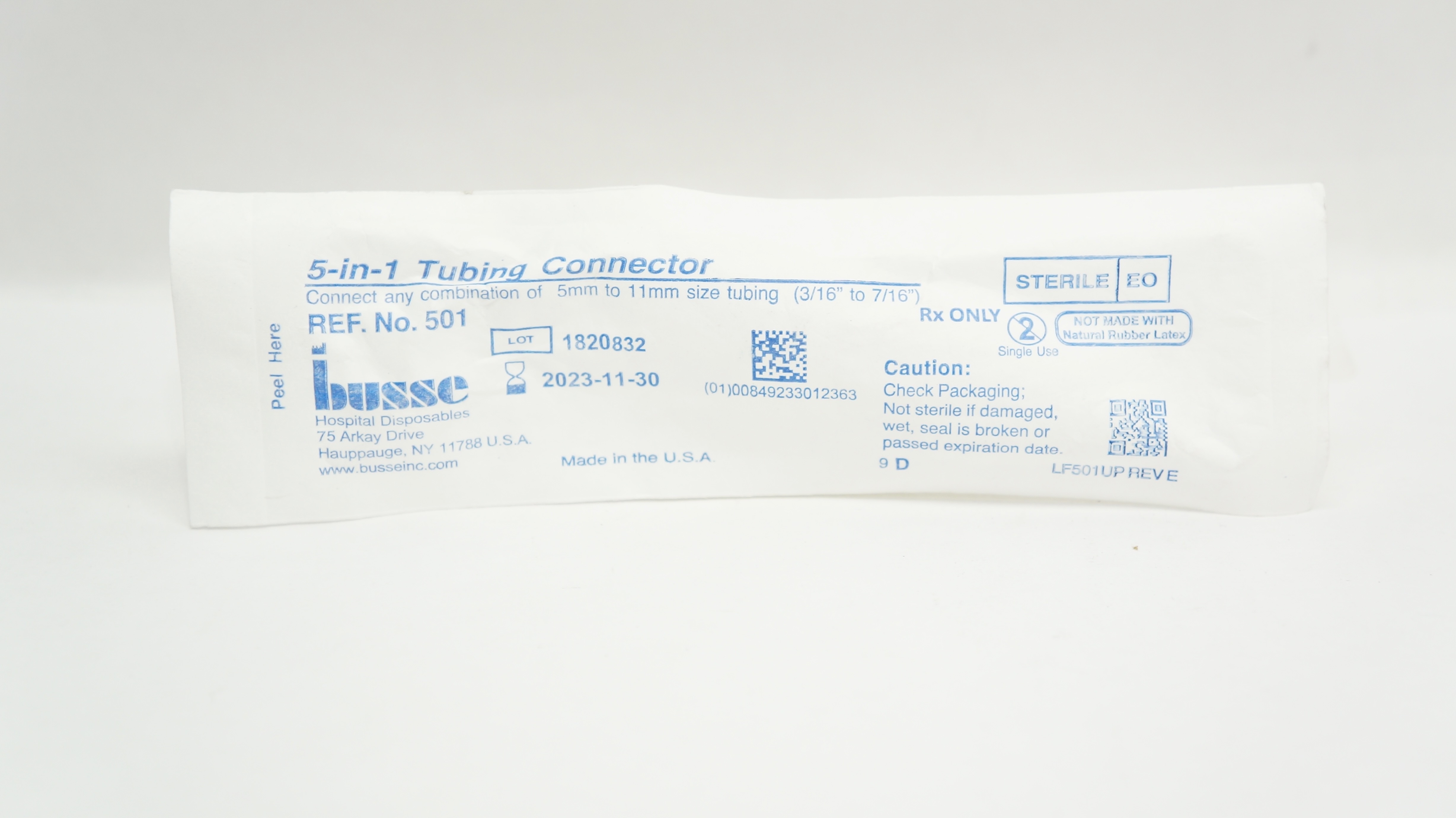 Busse 501 5-in-1 Tubing Connector
