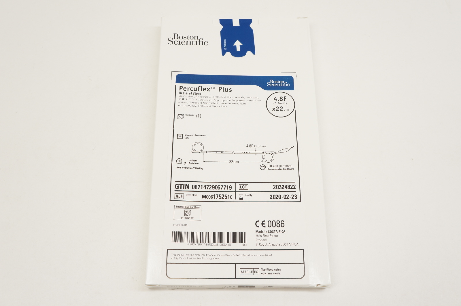 Boston Scientific 175251 Percuflex Plus Ureteral Stnt 4.8F x 22cm (x)
