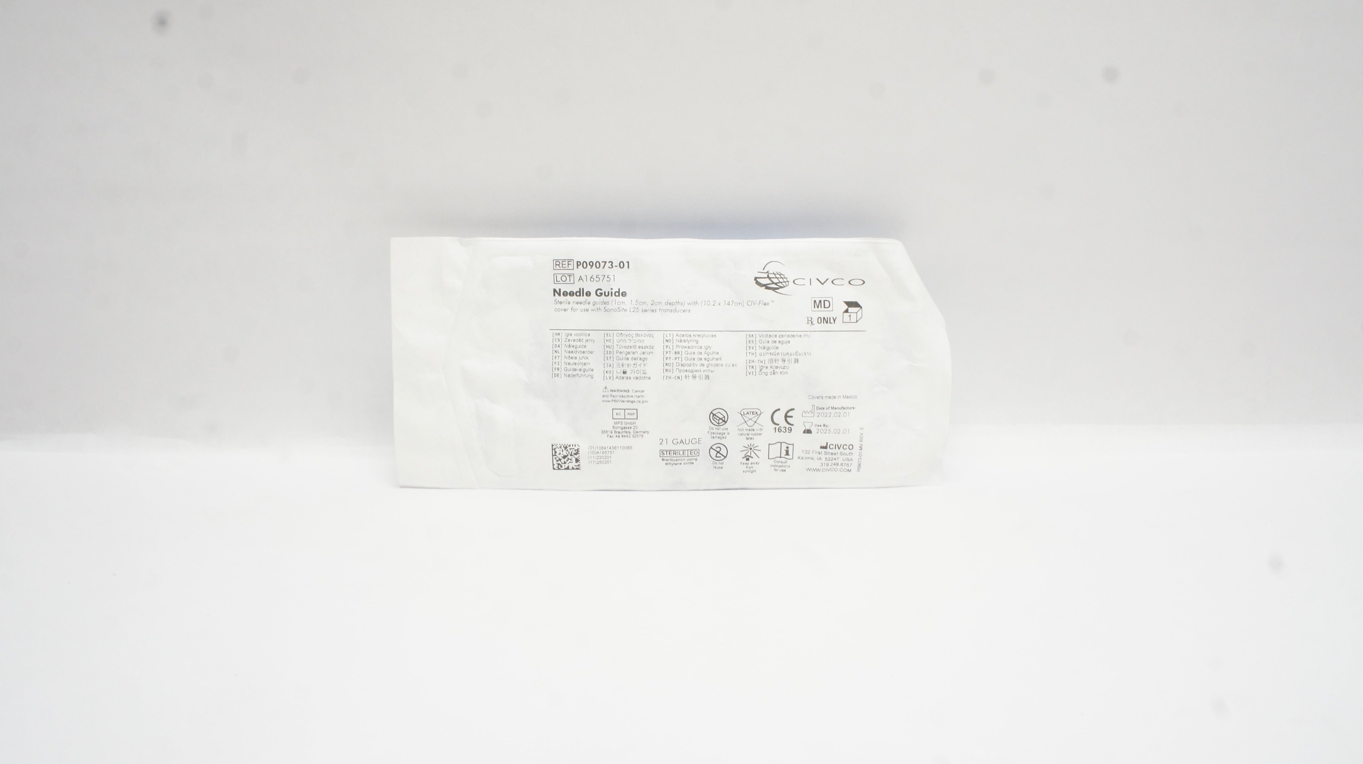 Civco P09073-01 Ndle Guides (1 cm 1.5 cm 2 cm depths) W/ (10.2x147cm) CIV-Flex