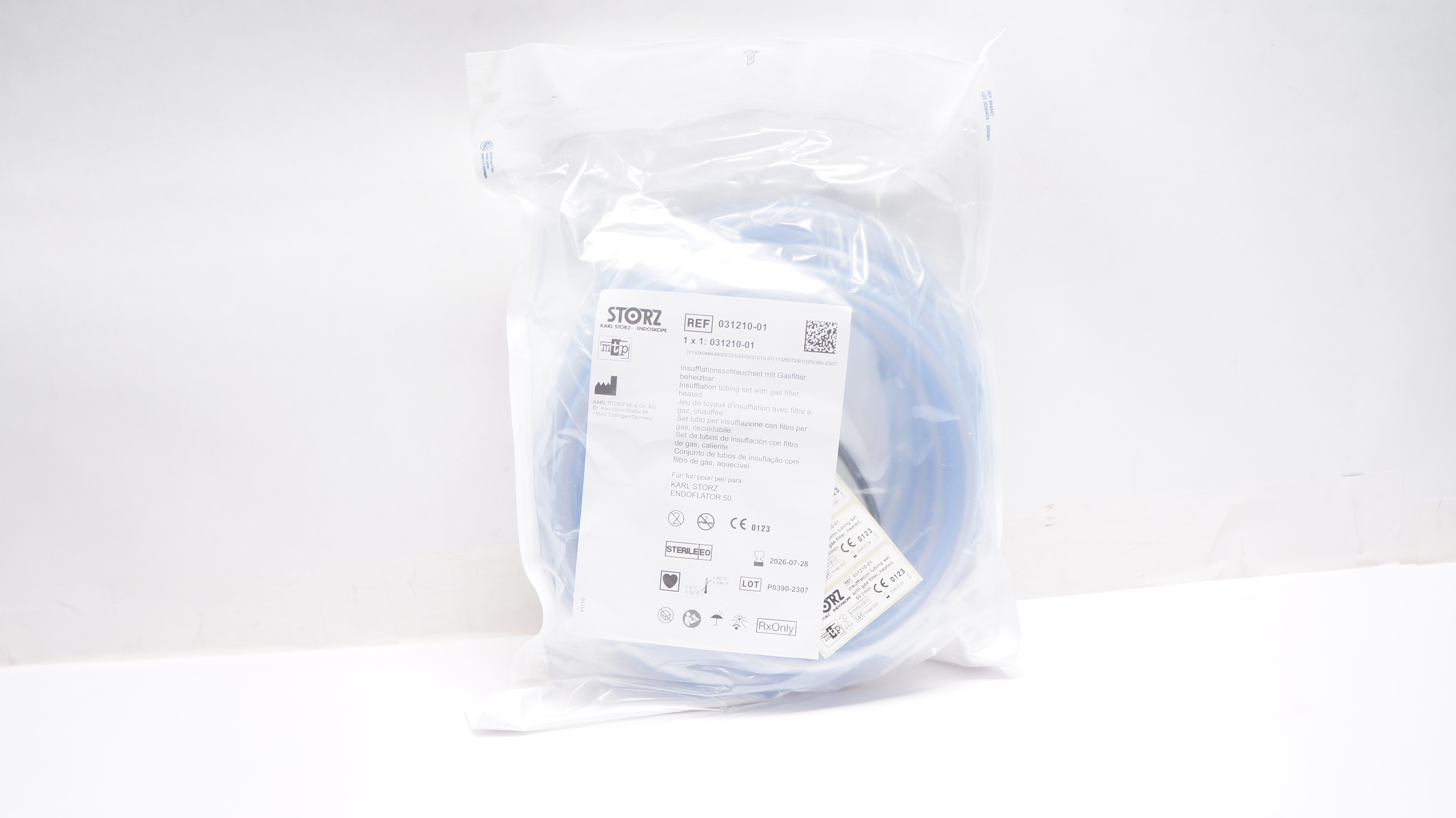 Karl Storz 031210-01 Insufflation Tubing Set W/Gas Filter, Heated
