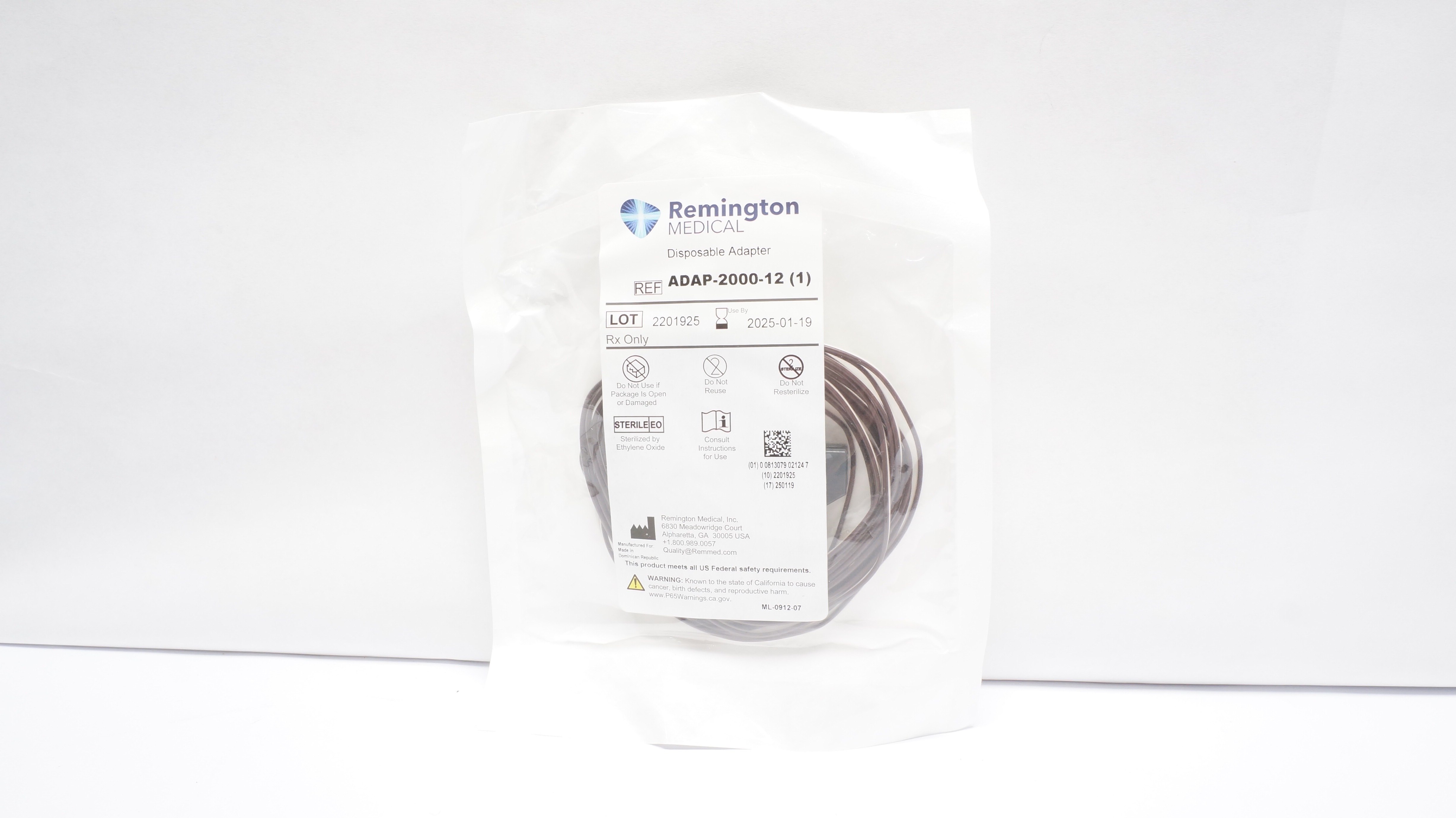 Remington Medical ADAP-2000-12  Disposable Adapter (x)