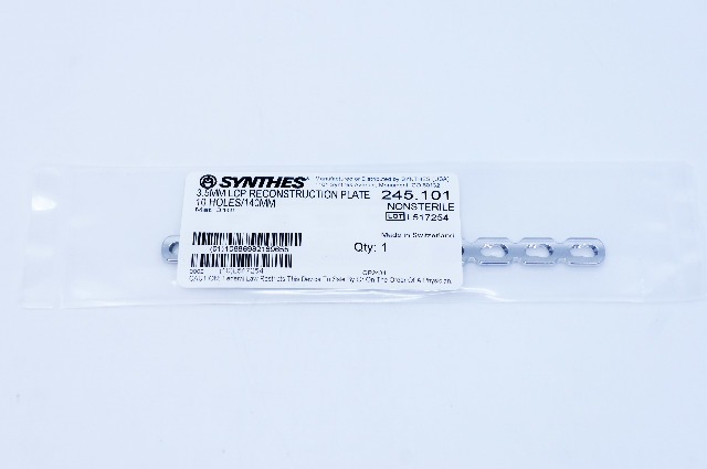 Synthes 245.101 3.5mm LCP Reconstruction Plate 10 Holes / 140mm