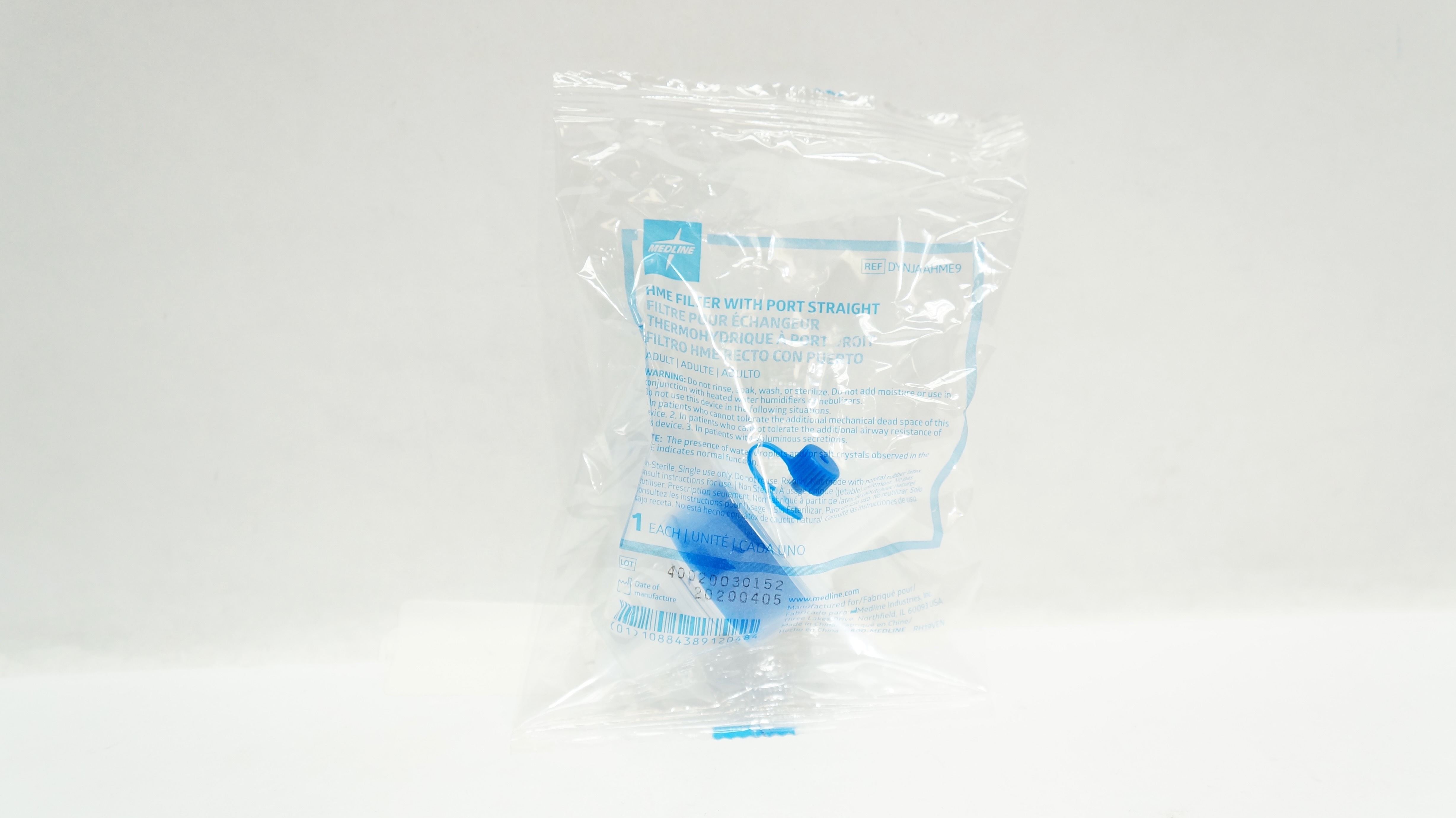 Medline DYNJAAHME9 HME Filter With Port Straight