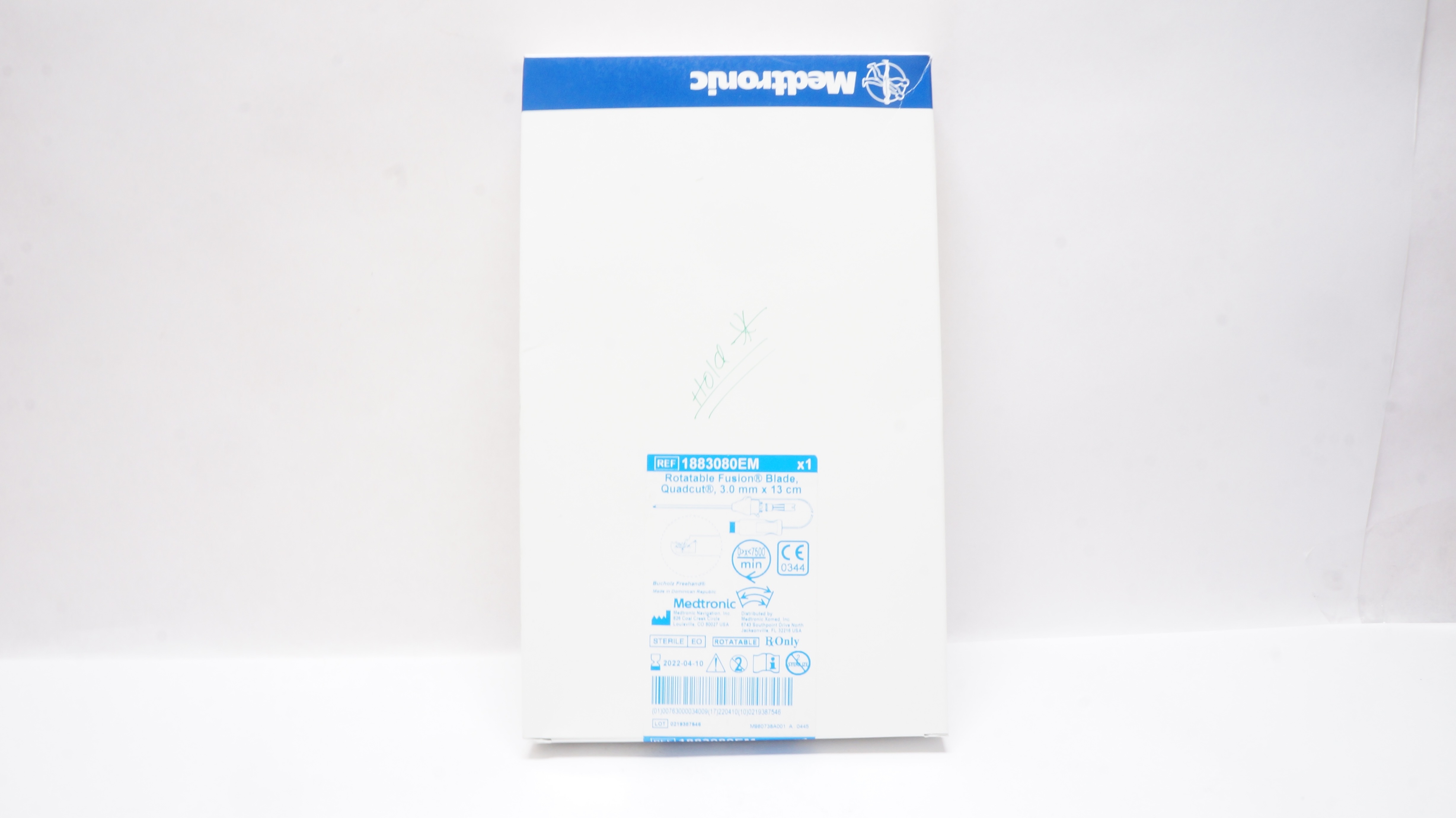 Medtronic 1883080EM Rotatable Fusion Blade, Quadcut 3.0mm x 13cm (x)
