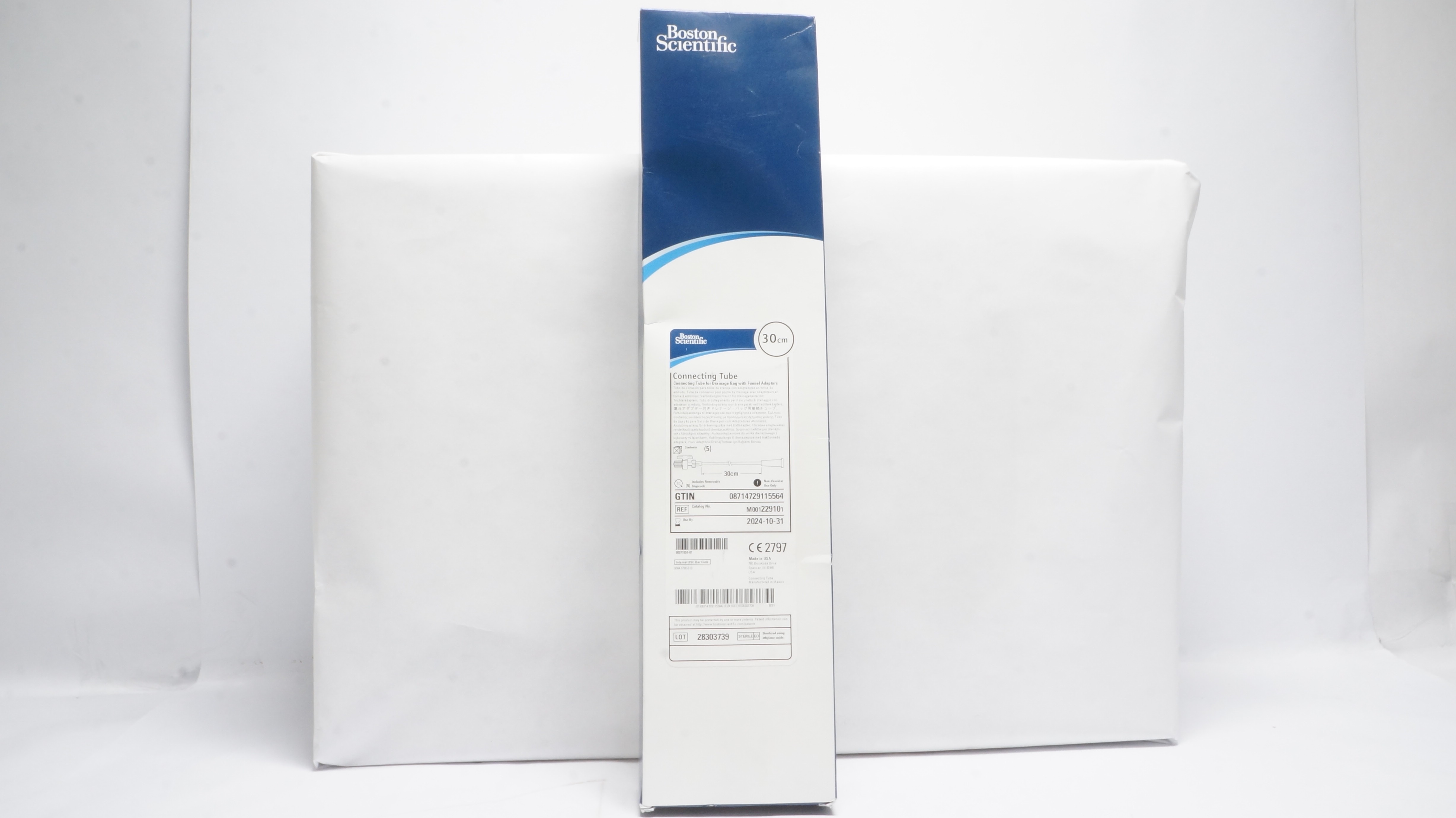 Boston Scientific 22910 Connecting Tube 30cm For Drainage Bag (x) - Box of 5