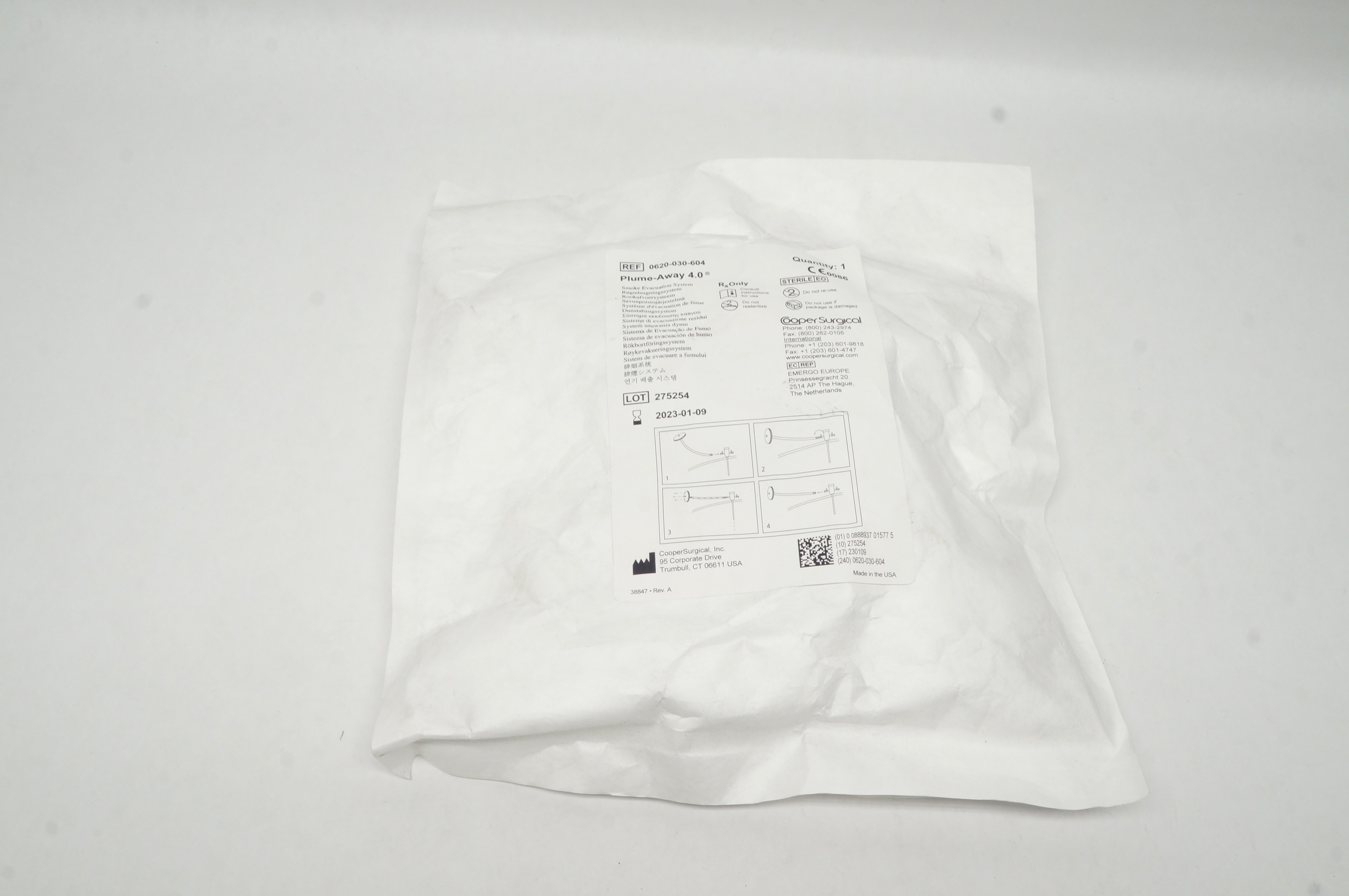 Cooper Surgical 0620-030-604 Plume-Away 4.0 Smoke Evacuation System (x)