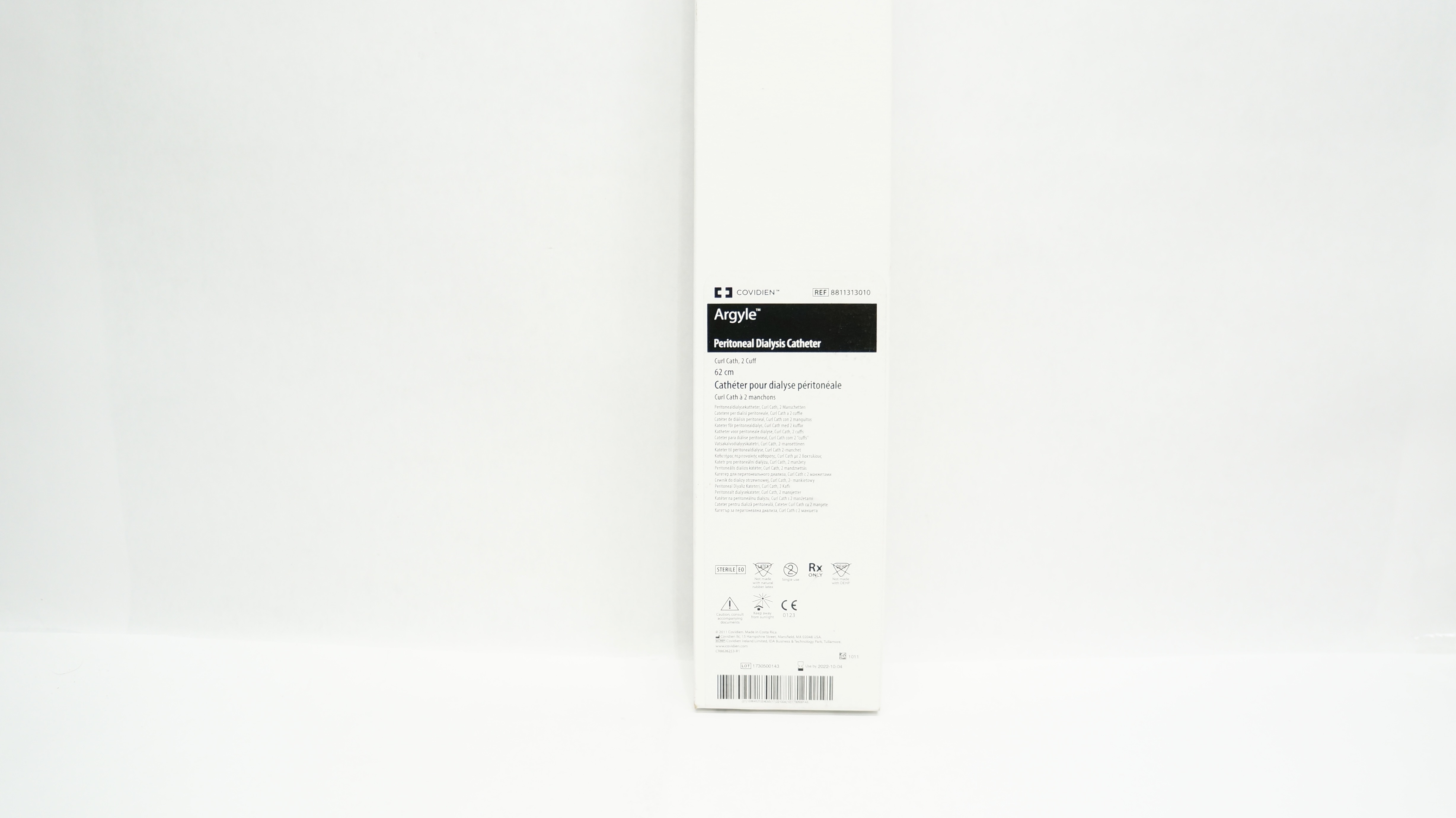 Covidien 8811313010 Argyle Peritoneal Dialysis Cath. 62cm (x)