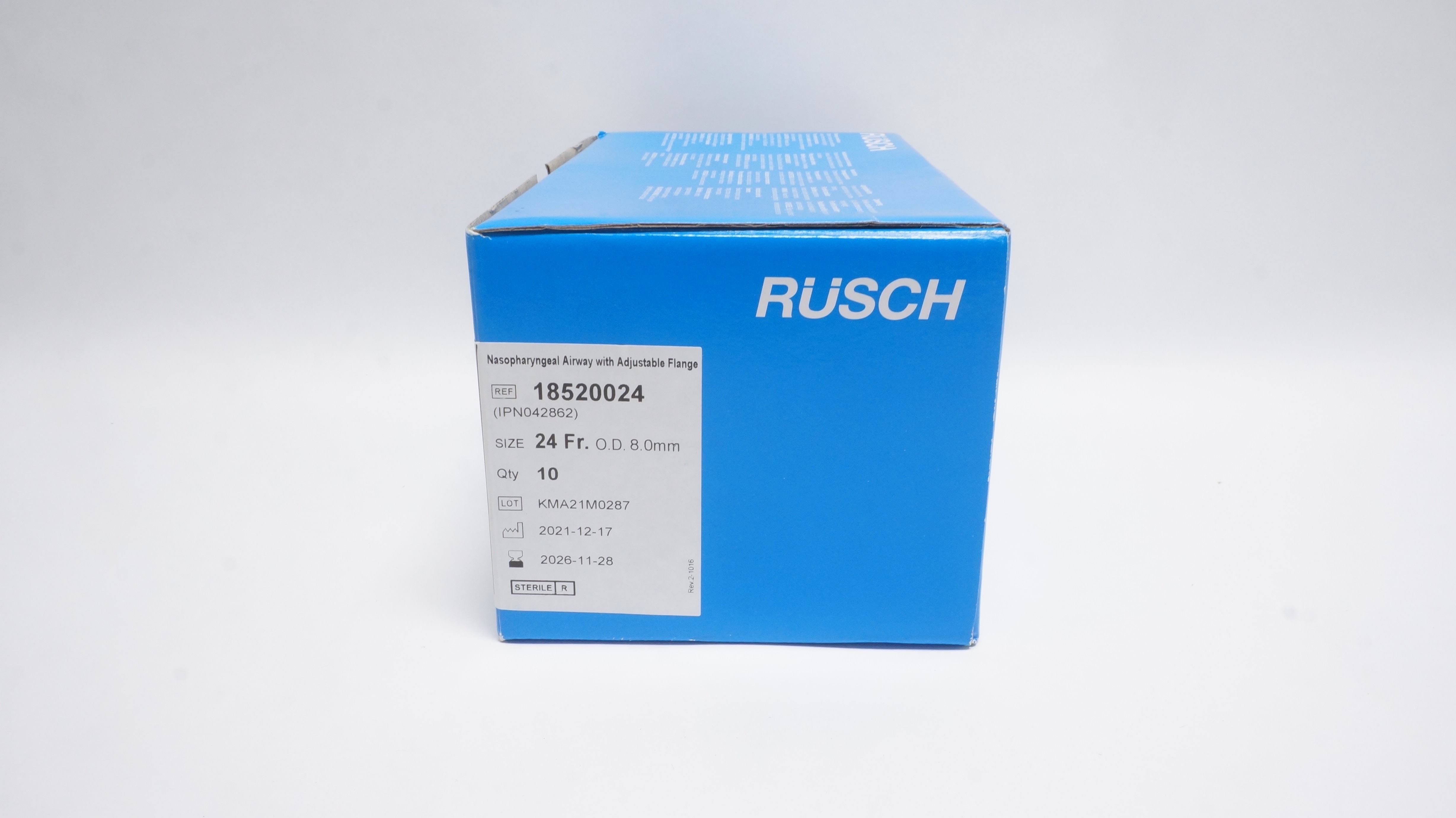 Teleflex 18520024 Nasopharyngeal Airway W/ Adjustable Flange 24Fr - Box of 10