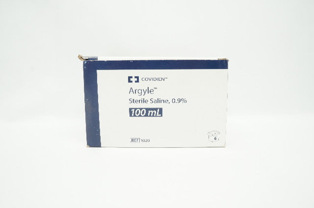 Covidien 1020 Argyle Solute Physiologique Sterile 0.9% 100ml - Box of 6
