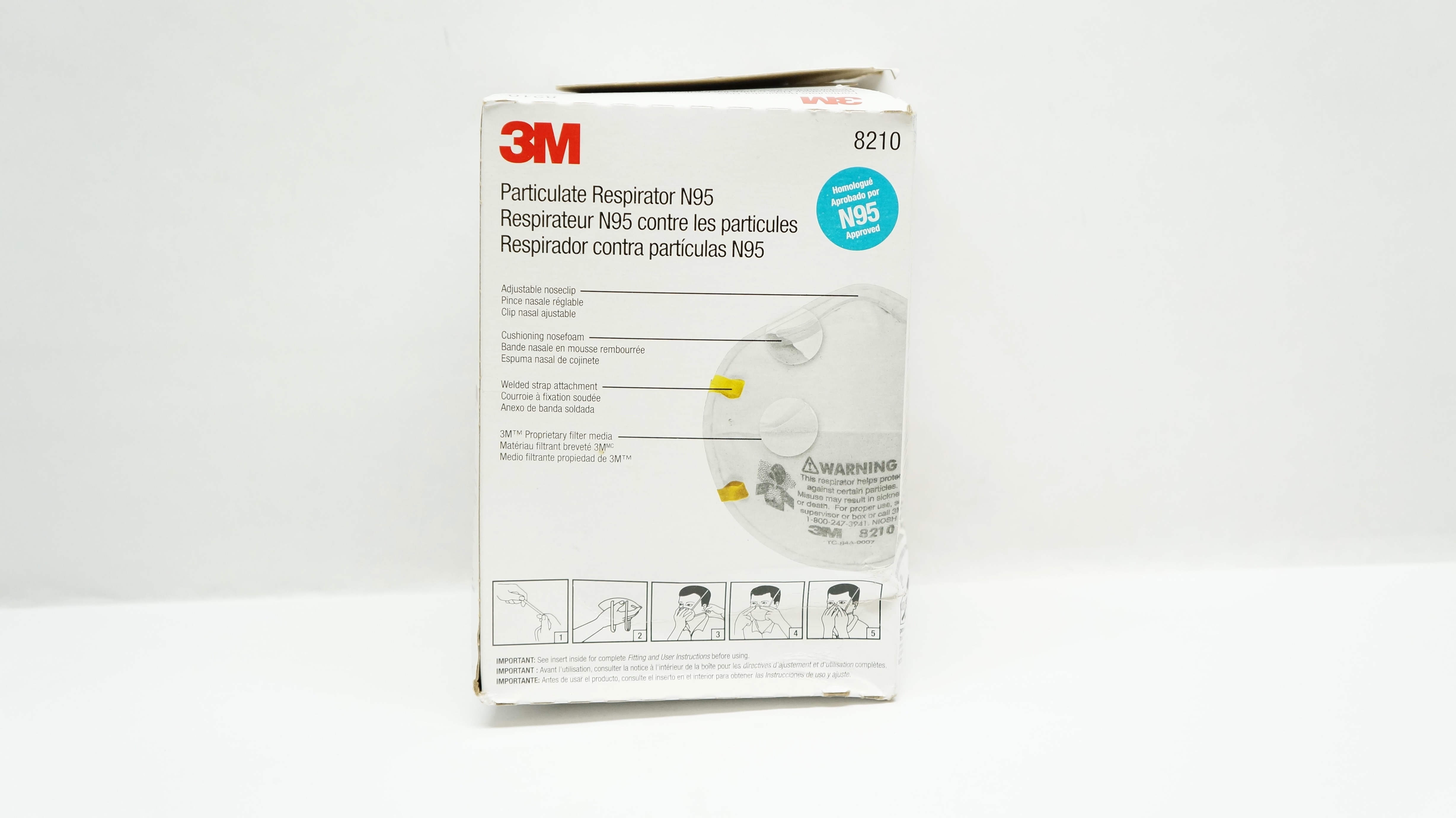 3M 8210 Safe Guard Particulate Respirator N95 - Box of 20